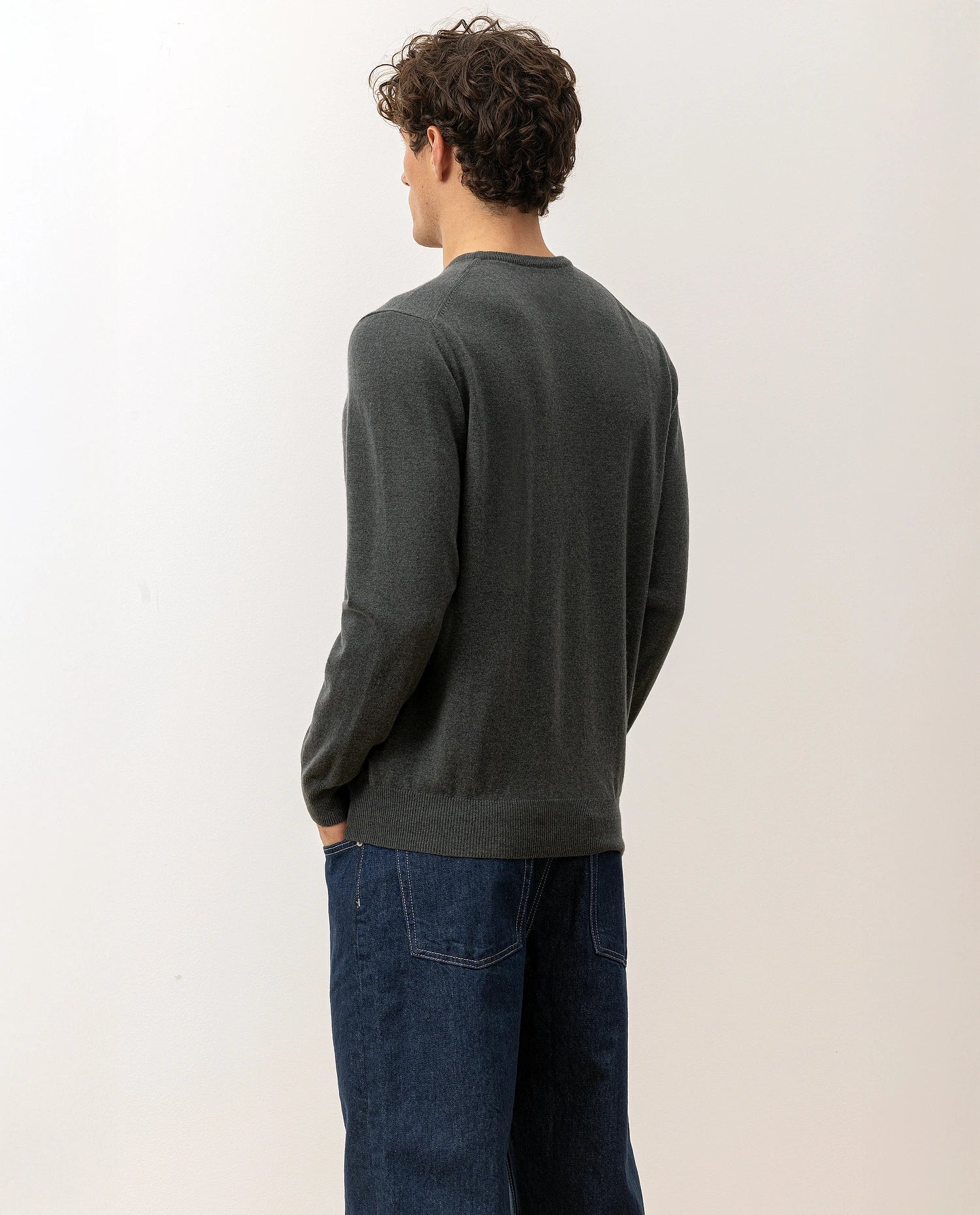 100-30020-37_7 - Allude - 100% Cashmere Active Cashmere Feinstrick Flachstrick Grün Herren Langarm NOS Pullover SAPG::101-30020 V-Ausschnitt