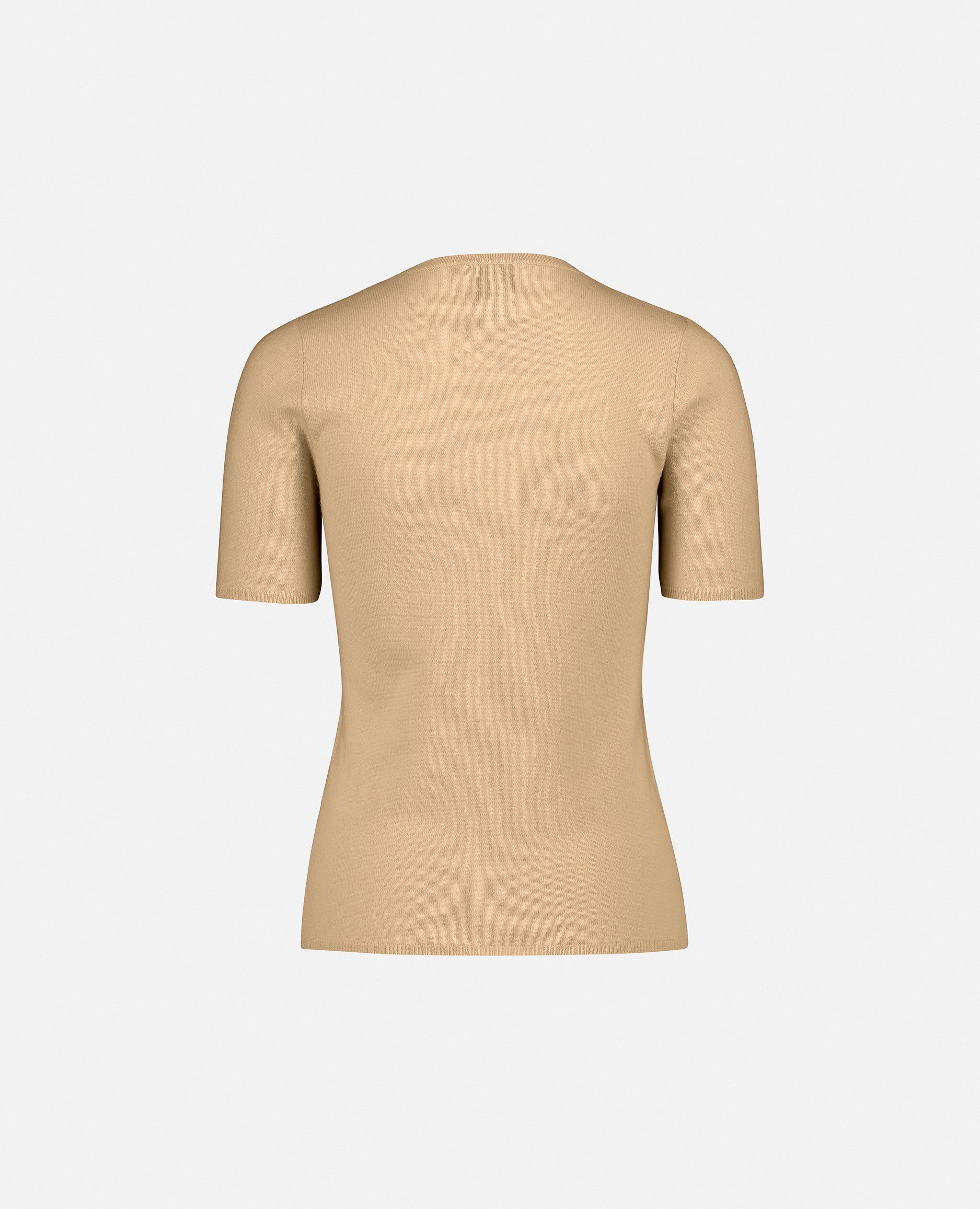 232-11105-42-S_2 - Allude - 1/4 Arm 100% Cashmere Beige Cashmere Damen Feinstrick Pullover Rundhalsausschnitt SAPG::232-11105 Summer 2023 Taillierter Schnitt