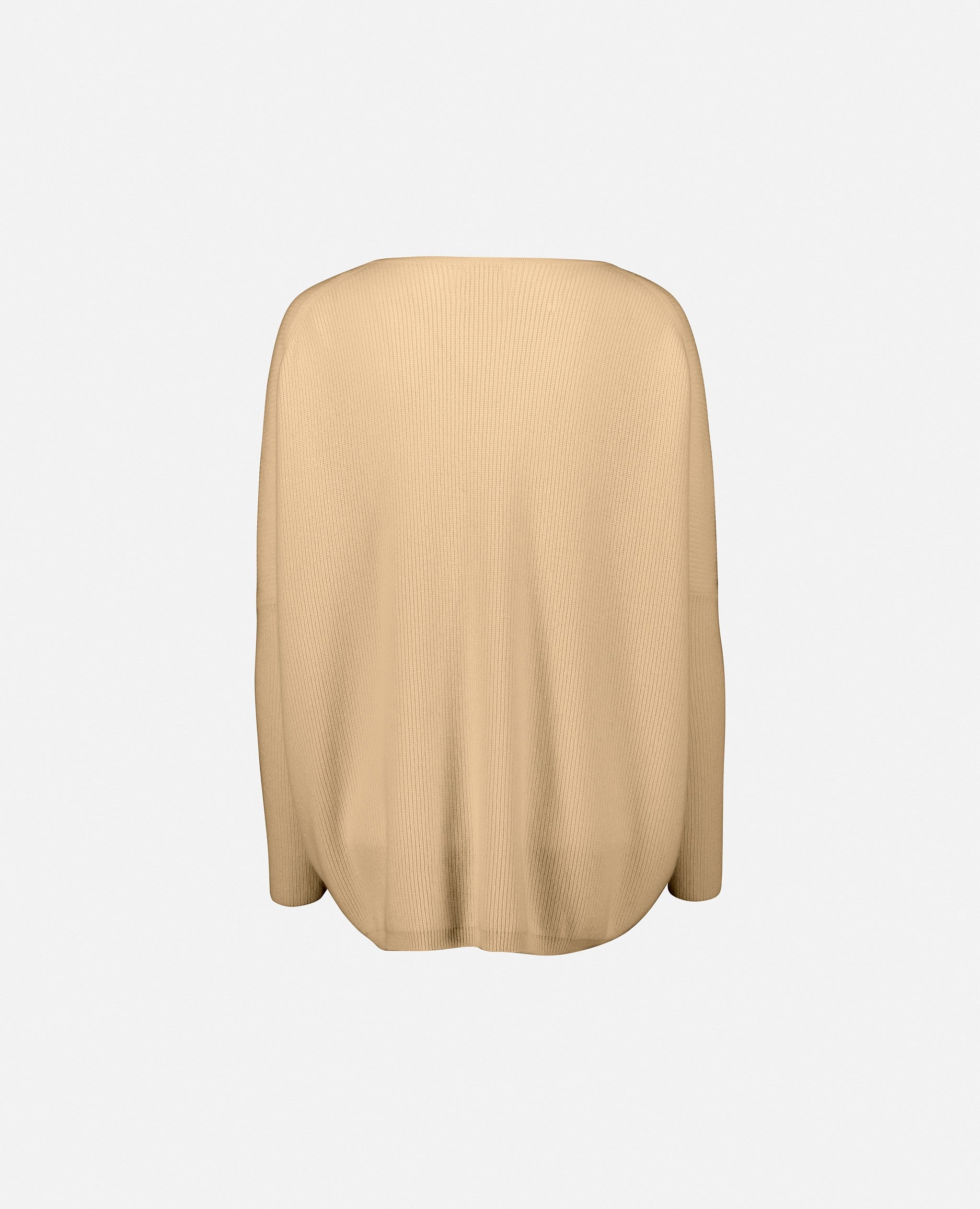 232-11182-42-S_2 - Allude - 100% Cashmere Beige Cashmere Damen Feinstrick Langarm Lockerer Schnitt Pullover Rundhalsausschnitt SAPG::232-11182 Summer 2023