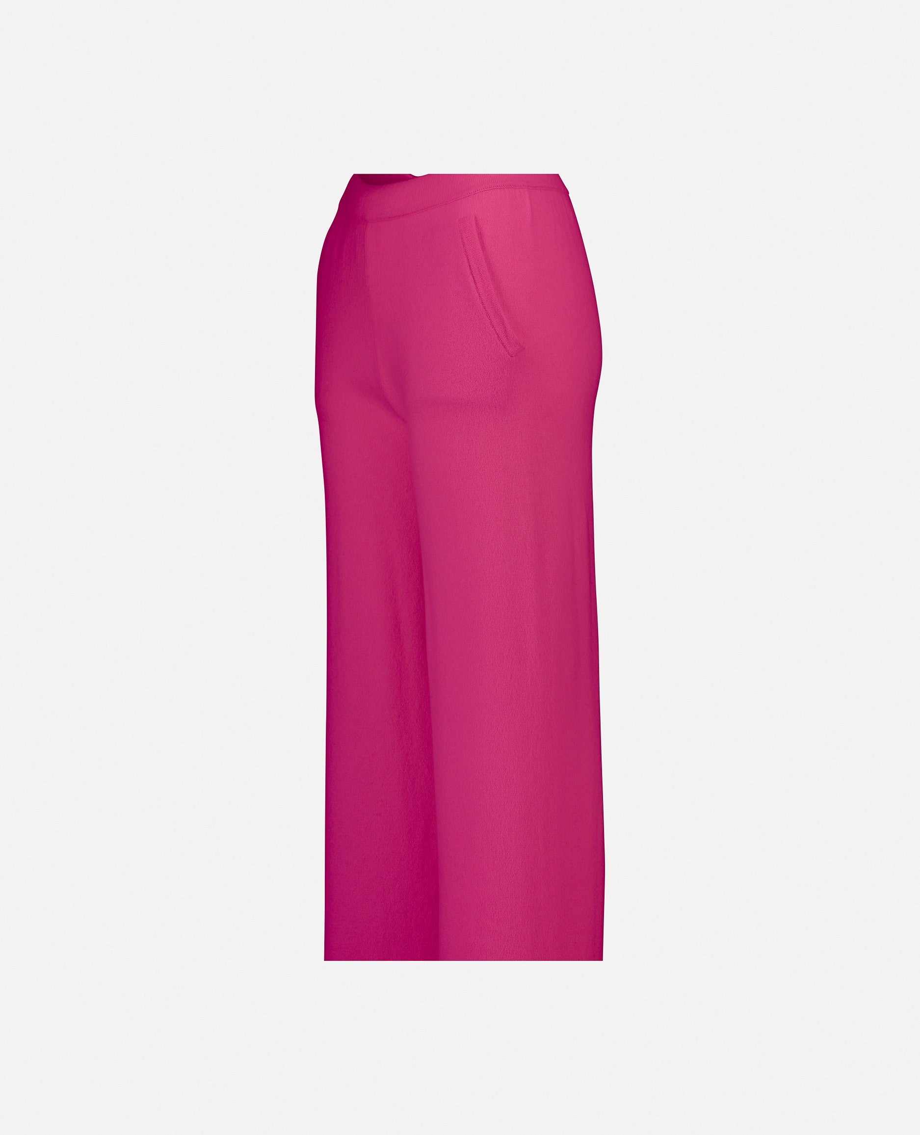 232-17087-63-3 - Allude - 100% Cashmere 70% Wool 30% Cashmere Damen Feinstrick Hose Hosen Lockerer Schnitt Rose SAPG::23-17087- Summer 2023 Wolle