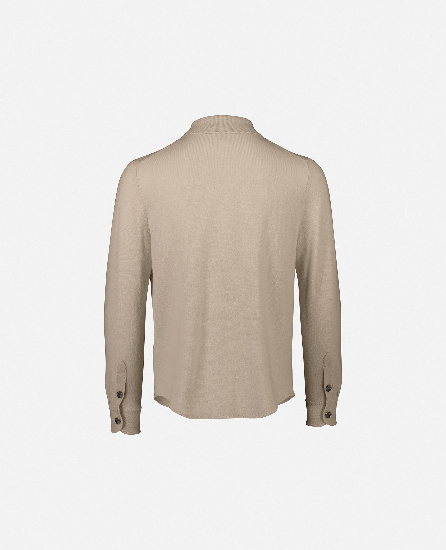 232-37012-45-S_2 - Allude - 30% Cashmere 70% Wolle Beige Feinstrick Gerade Passform Herren Langarm Pullover SAPG::232-37012 Summer 2023 Wolle