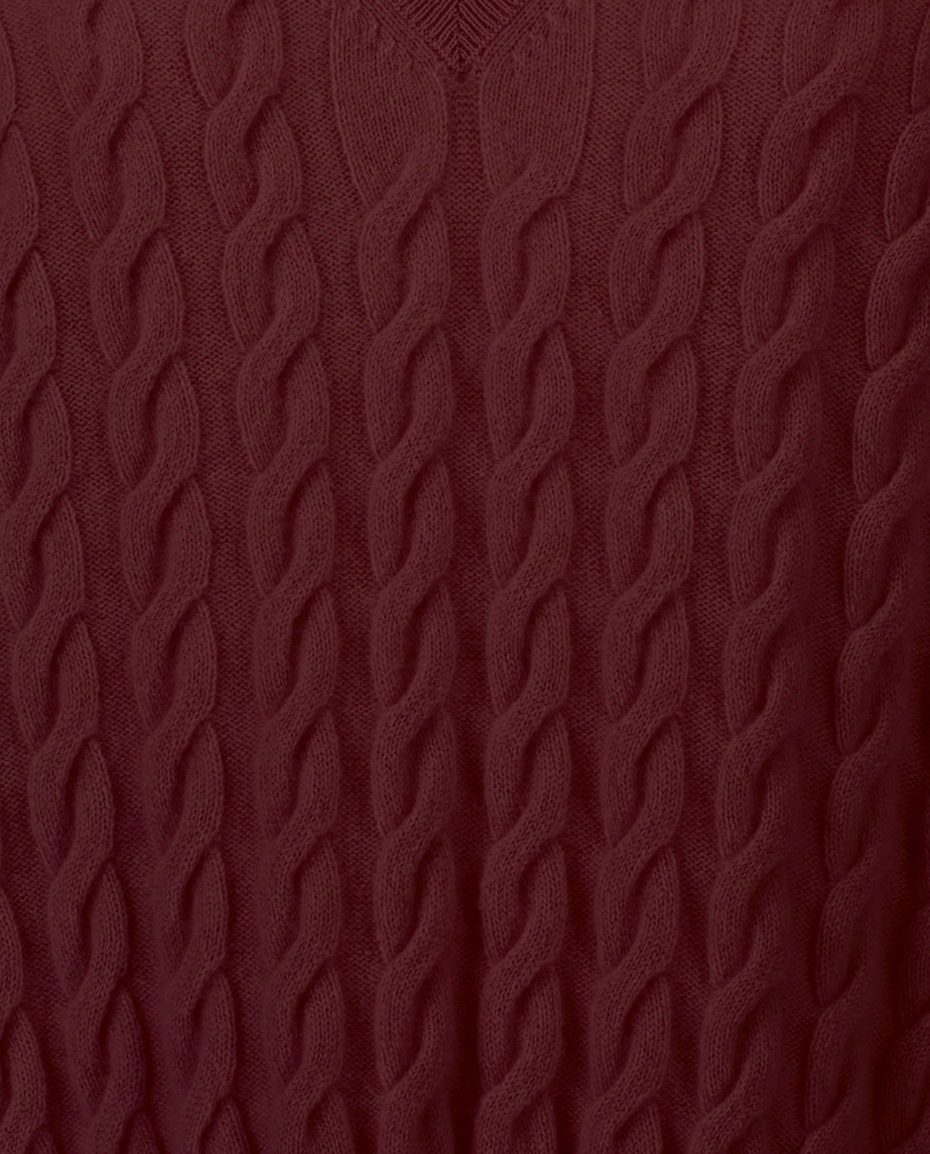 235-11133-69-S_4 - Allude - 100% Cashmere Cashmere Damen Feinstrick Langarm Lockerer Schnitt Pullover Rot SAPG::235-11133 V-Ausschnitt Winter 2023/2024