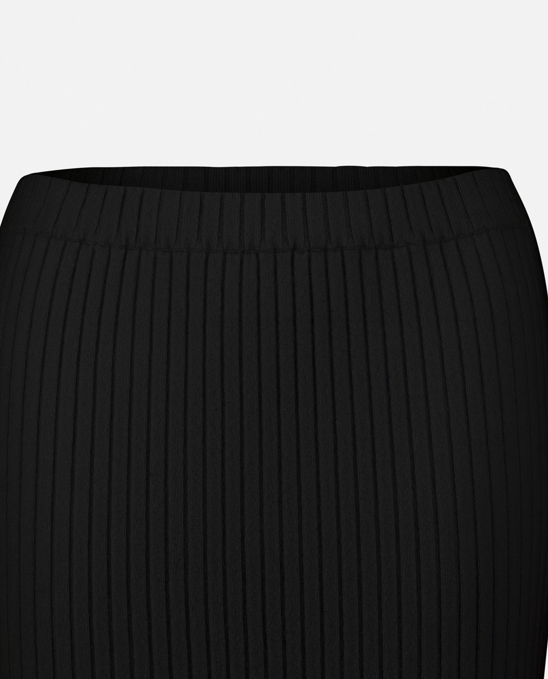 235-11143-90-S_5 - Allude - 100% Cashmere Cashmere Damen Feinstrick Gerade Passform Rock Röcke SAPG::235-11143 Schwarz Winter 2023/2024