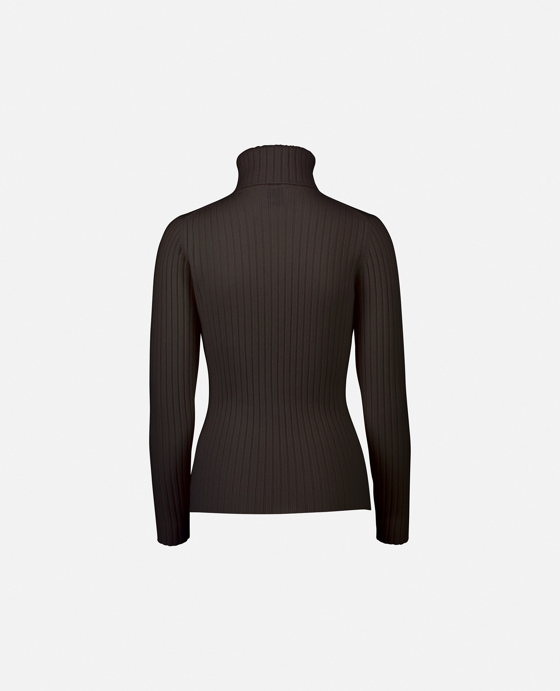 235-11144-49-S_2 - Allude - 100% Cashmere Braun Cashmere Damen Enger Schnitt Feinstrick Langarm Pullover Rollkragen SAPG::235-11144 Winter 2023/2024