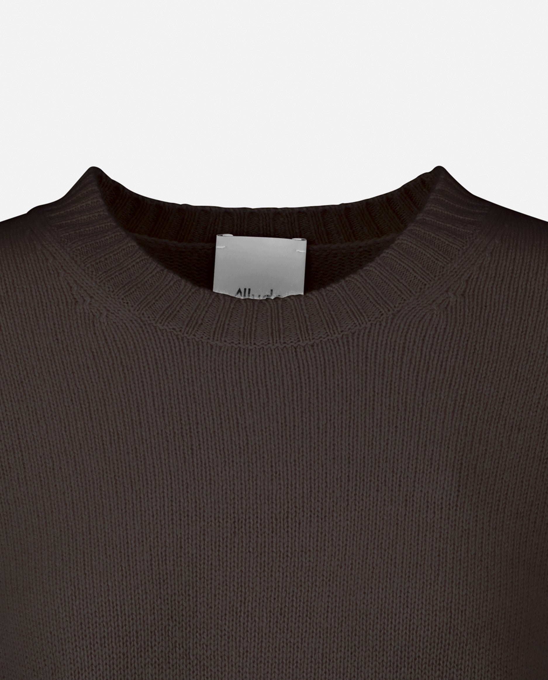 235-11151-49-S_5 - Allude - 100% Cashmere Braun Cashmere Damen Langarm Lockerer Schnitt Mittelschwerer Strick Pullover Rundhalsausschnitt SAPG::235-11151 Winter 2023/2024
