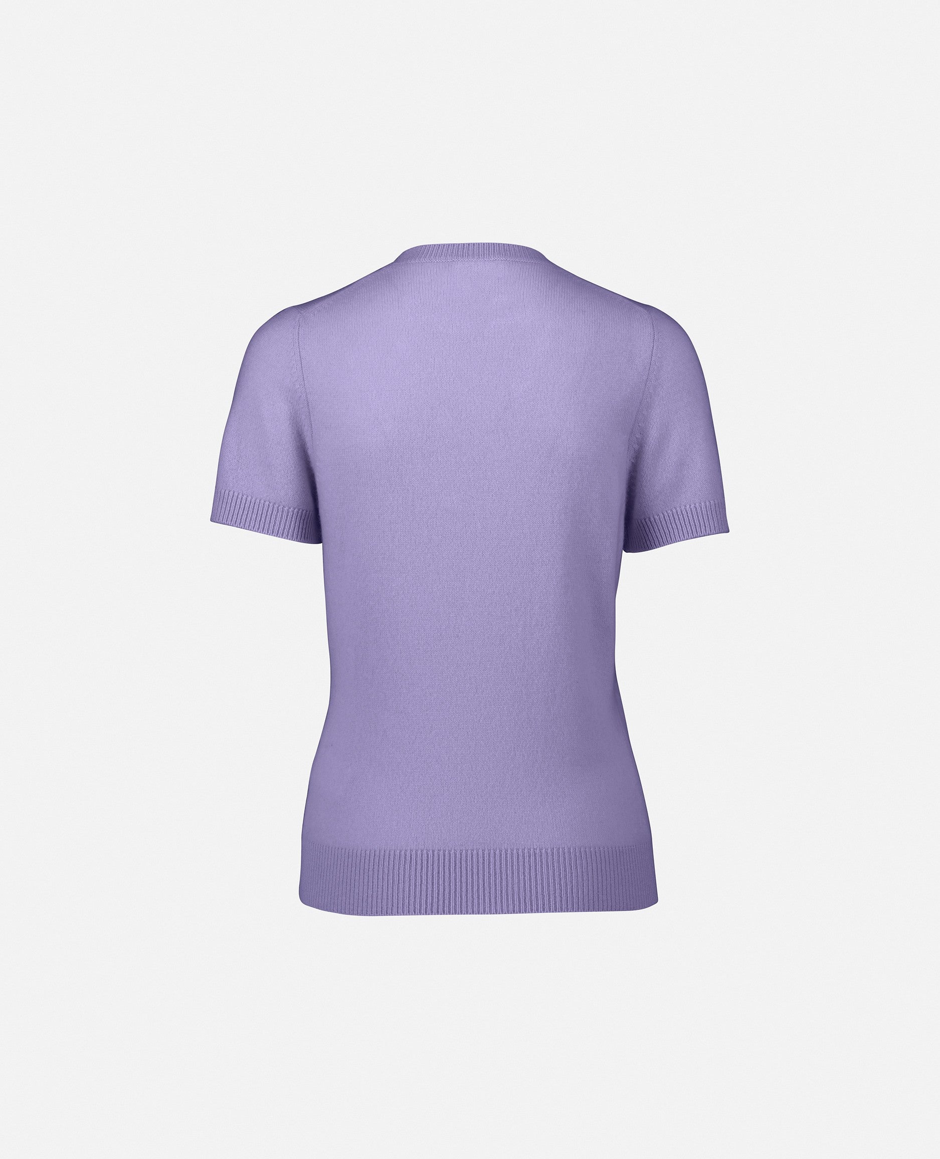 235-11171-71-S_2 - Allude - 1/4 Arm 100% Cashmere Basic Cashmere Damen Feinstrick Lila Pullover Rundhalsausschnitt SAPG::235-11171 Taillierter Schnitt Winter 2023/2024
