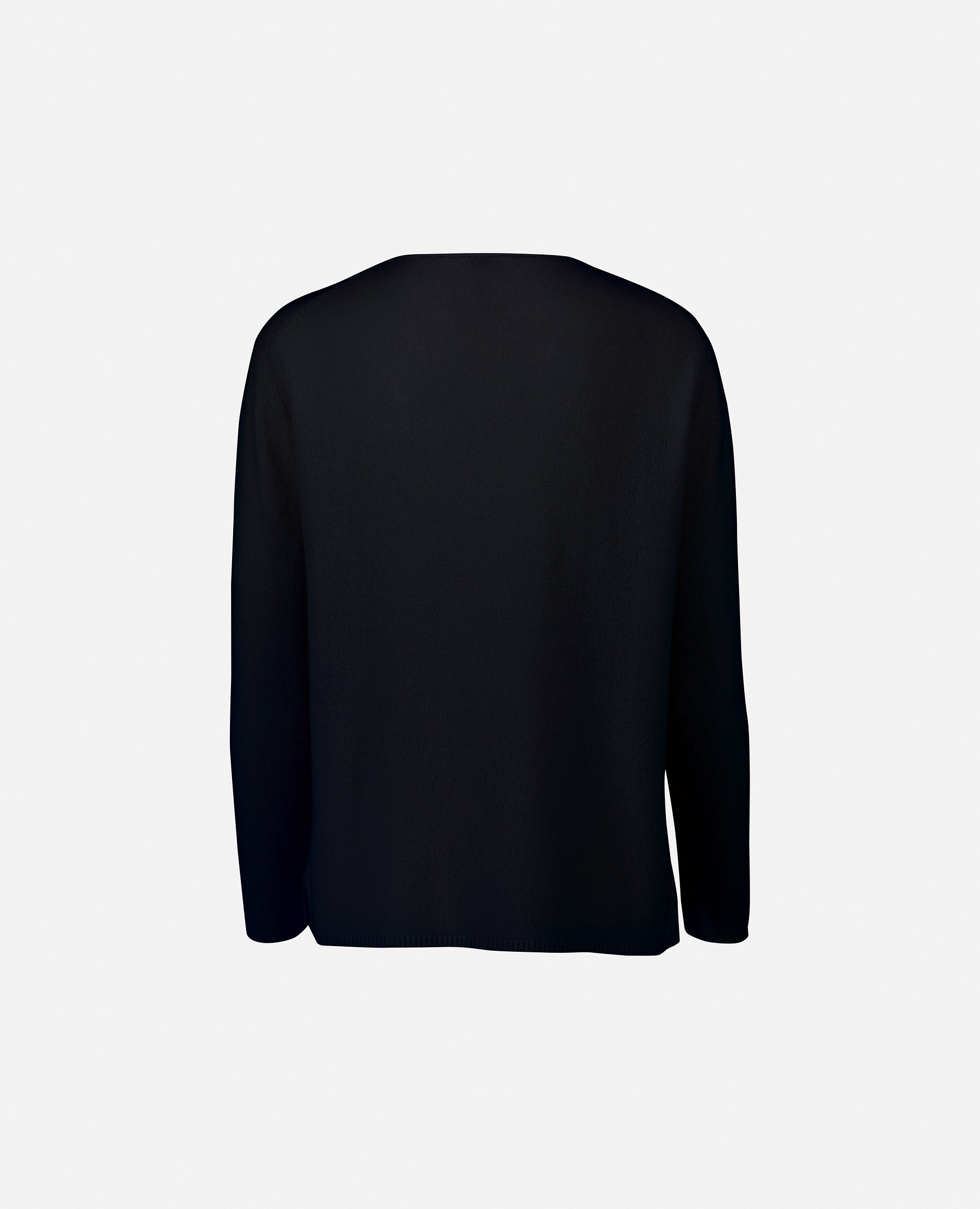 235-11178-14-S_2 - Allude - 100% Cashmere Cashmere Damen Feinstrick Gerade Passform Langarm Navy Pullover Rundhalsausschnitt SAPG::235-11178 Winter 2023/2024