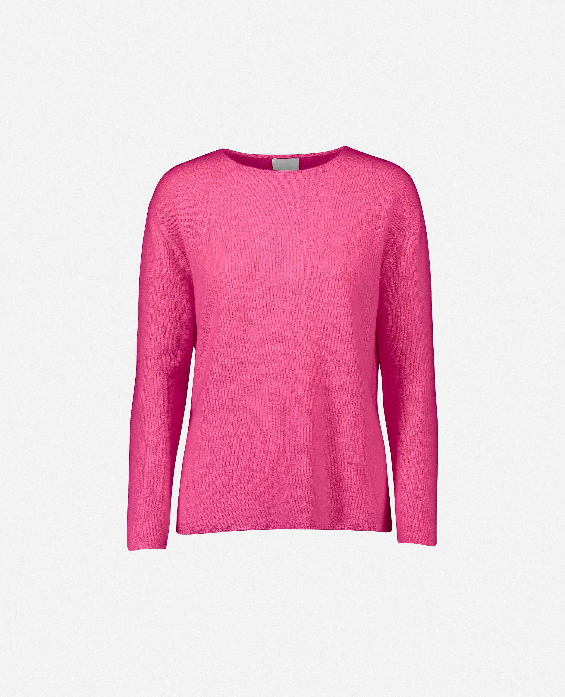 235-11178-63-S_1 - Allude - 100% Cashmere Basic Cashmere Damen Feinstrick Gerade Passform Langarm Pullover Rose Rundhalsausschnitt SAPG::235-11178 Winter 2023/2024