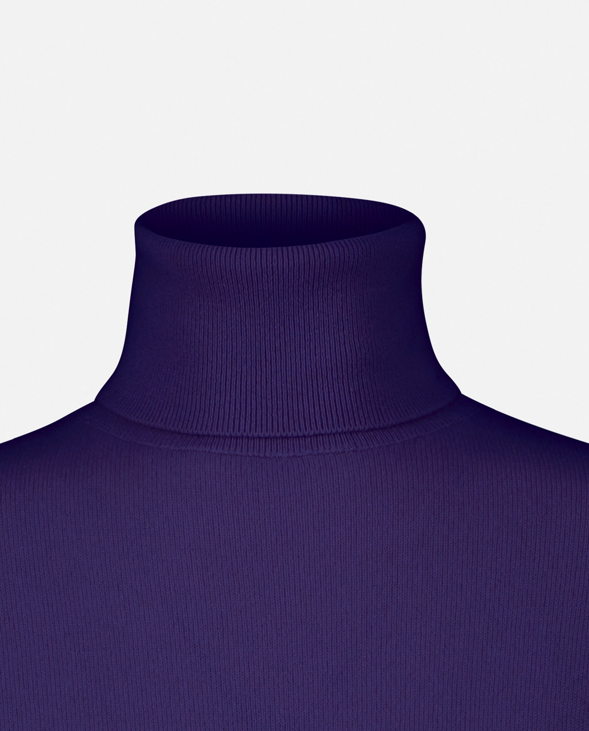 235-11203-73-S_5 - Allude - 100% Cashmere 3/4 Arm Cashmere Damen Feinstrick Gerade Passform Lila Pullover Rollkragen SAPG::235-11203 Winter 2023/2024