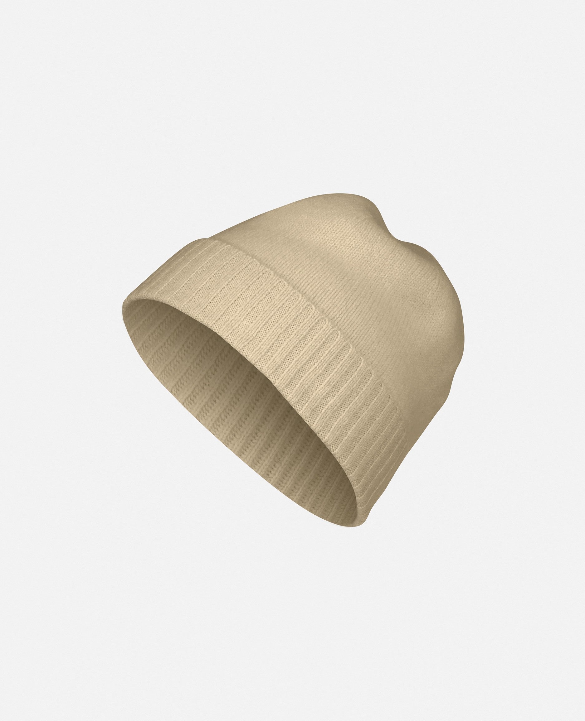 235-11245-42-one_1 - Allude - 100% Cashmere Beige Cashmere Damen Gerade Passform Mittelschwerer Strick Mütze Mützen SAPG::235-11245 Winter 2023/2024