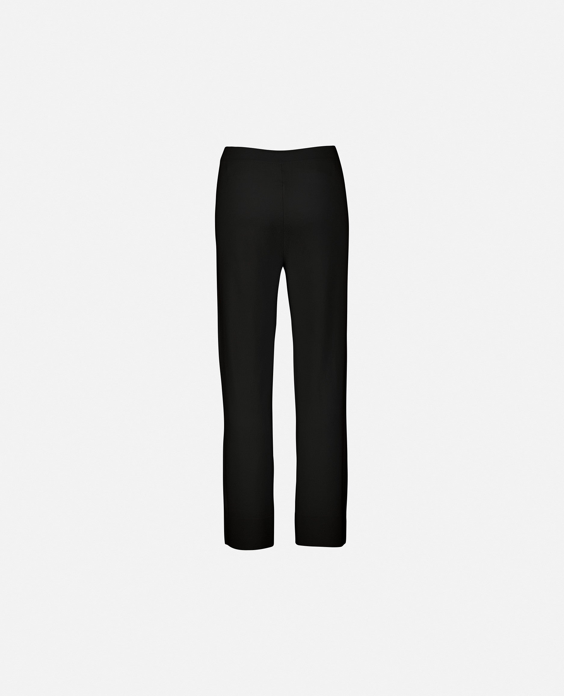 235-17002-90-S_2 - Allude - 30% Cashmere 70% Wolle Damen Feinstrick Hose Hosen Lockerer Schnitt SAPG::235-17002 Schwarz Winter 2023/2024 Wolle