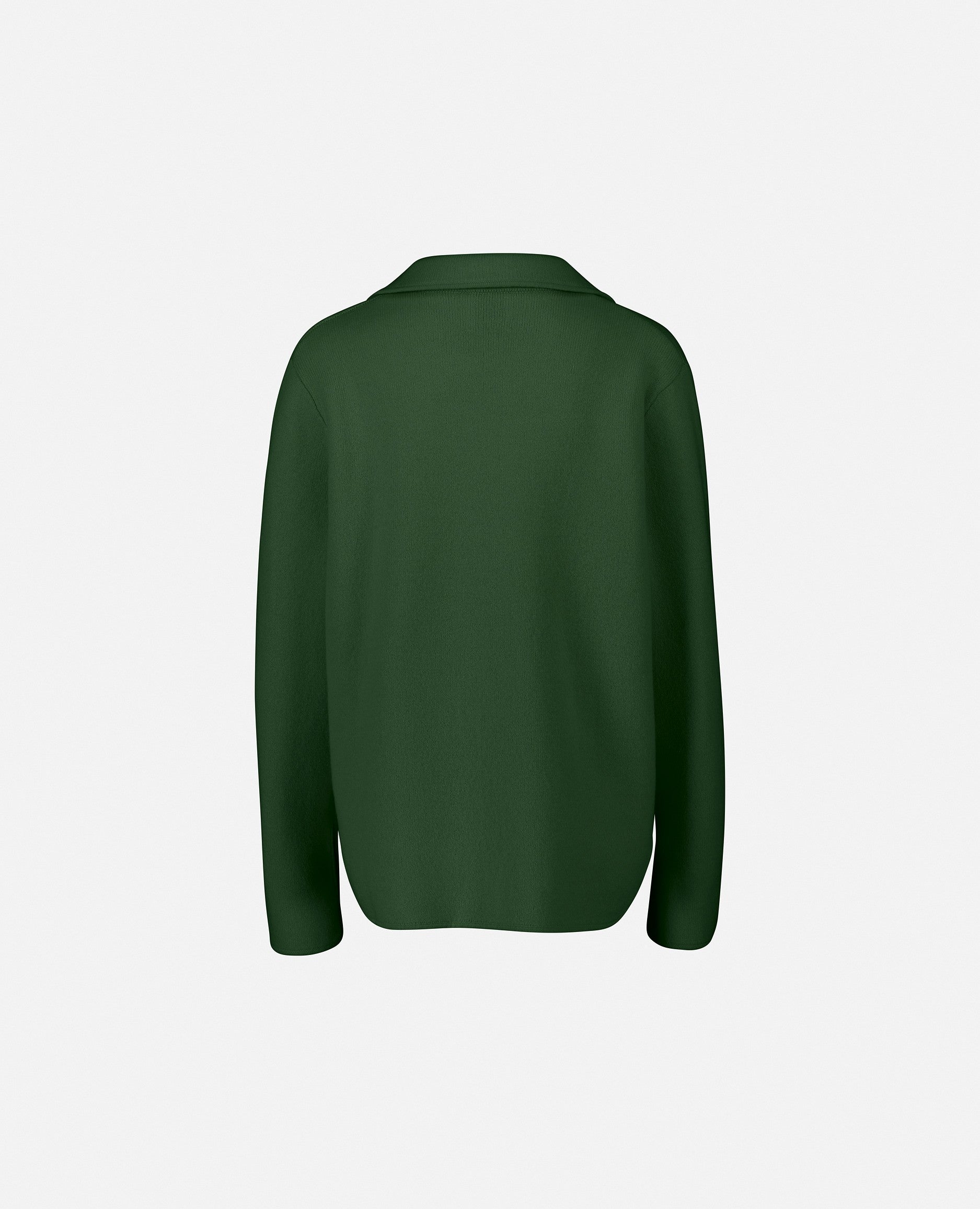 235-17602-34-S_2 - Allude - 30% Cashmere 70% Wolle Damen Feinstrick Gerade Passform Grün Langarm Pullover SAPG::235-17602 Serafino Winter 2023/2024 Wolle