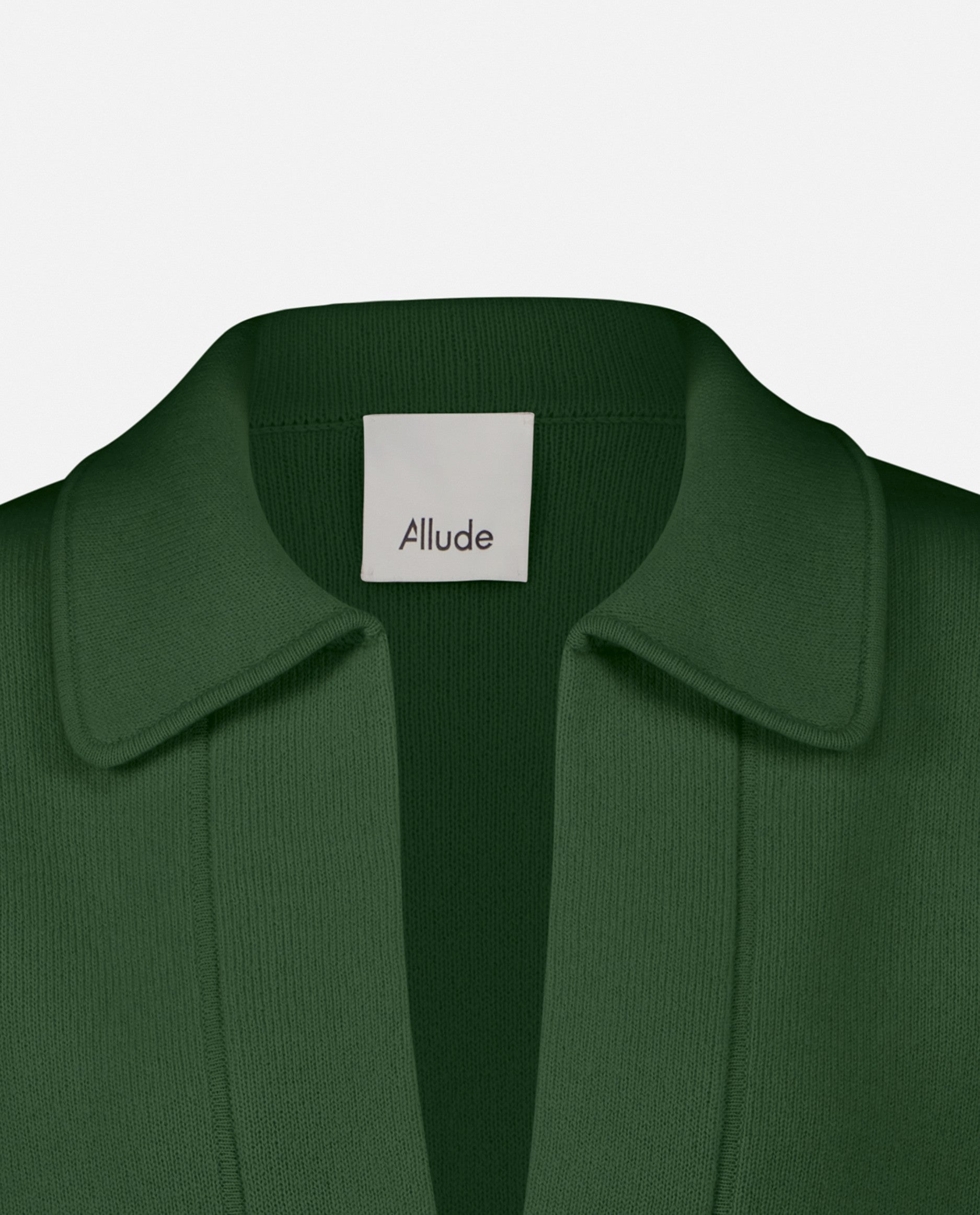 235-17602-34-S_5 - Allude - 30% Cashmere 70% Wolle Damen Feinstrick Gerade Passform Grün Langarm Pullover SAPG::235-17602 Serafino Winter 2023/2024 Wolle