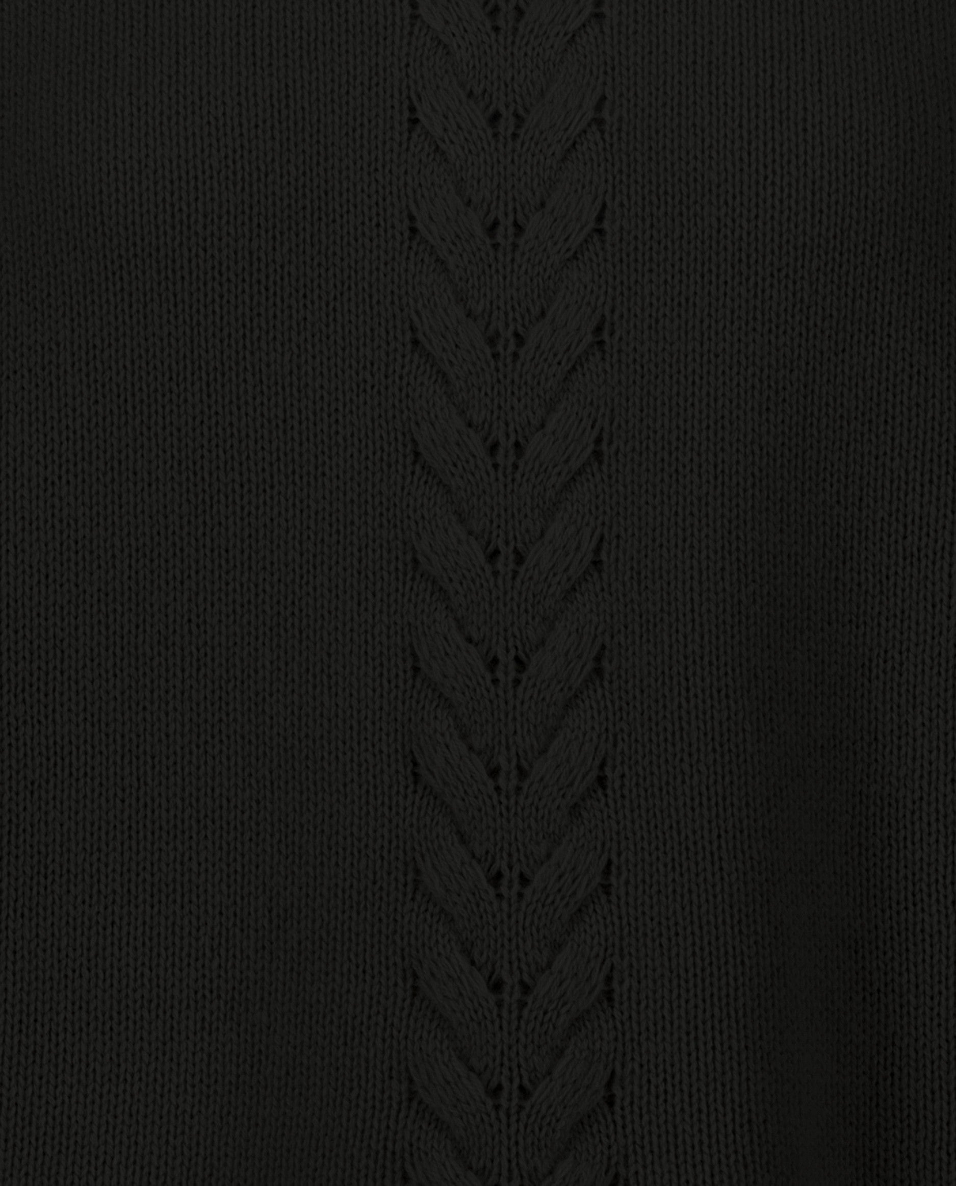 235-17623-90-S_4 - Allude - 30% Cashmere 70% Wolle Damen Gerade Passform Langarm Mittelschwerer Strick Pullover SAPG::235-17623 Schwarz Stehkragen Winter 2023/2024 Wolle