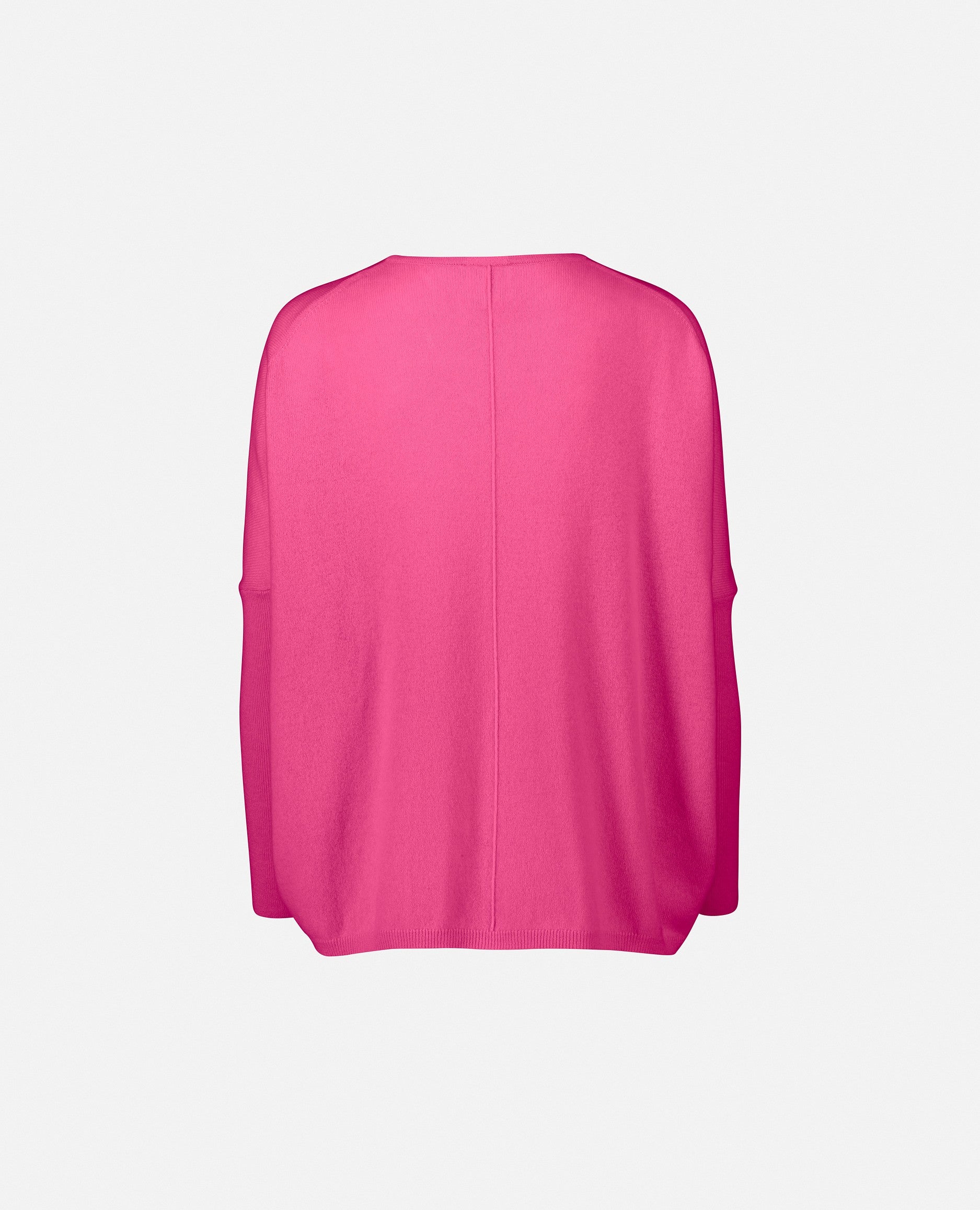 235-17692-63-S_2 - Allude - 30% Cashmere 70% Wolle Damen Feinstrick Langarm Lockerer Schnitt Pullover Rose Rundhalsausschnitt SAPG::235-17692 Winter 2023/2024 Wolle