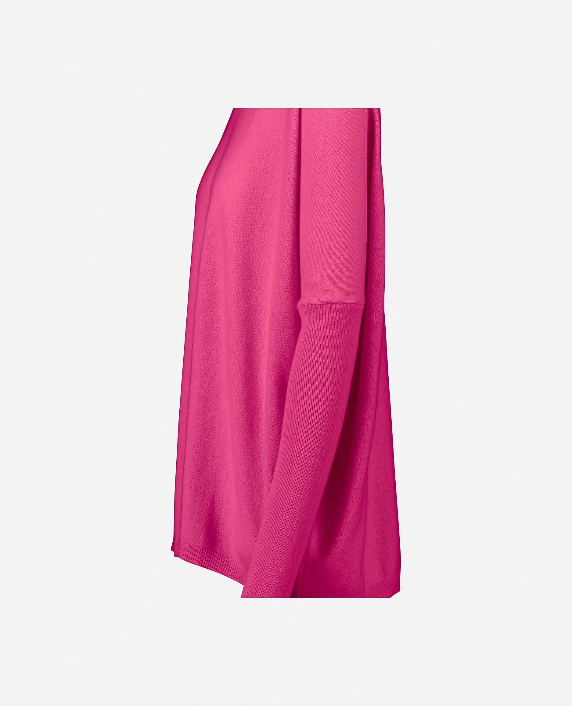 235-17692-63-S_3 - Allude - 30% Cashmere 70% Wolle Damen Feinstrick Langarm Lockerer Schnitt Pullover Rose Rundhalsausschnitt SAPG::235-17692 Winter 2023/2024 Wolle