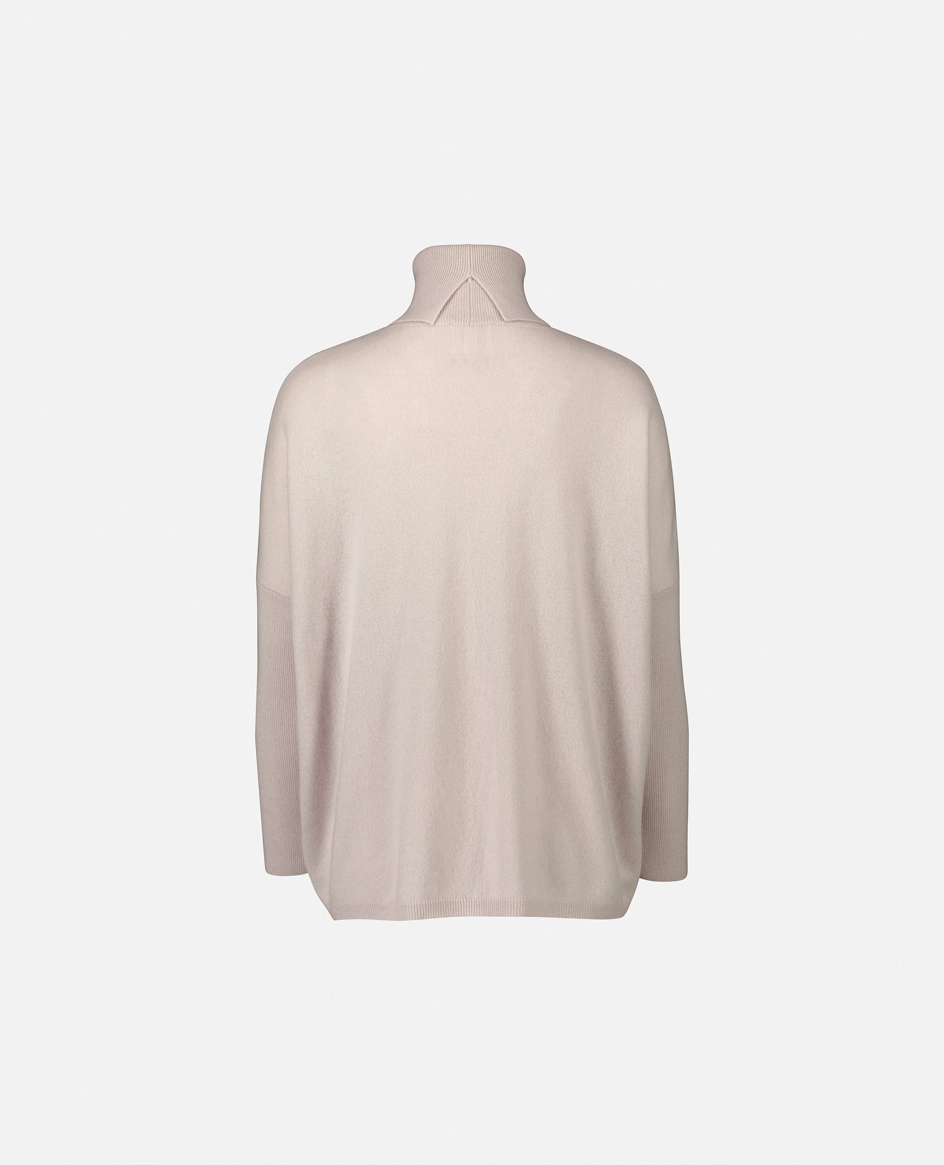 235-17695-41-S_2 - Allude - 30% Cashmere 70% Wolle Creme Damen Feinstrick Kreme Langarm Lockerer Schnitt Pullover Rollkragen SAPG::235-17695 Winter 2023/2024 Wolle