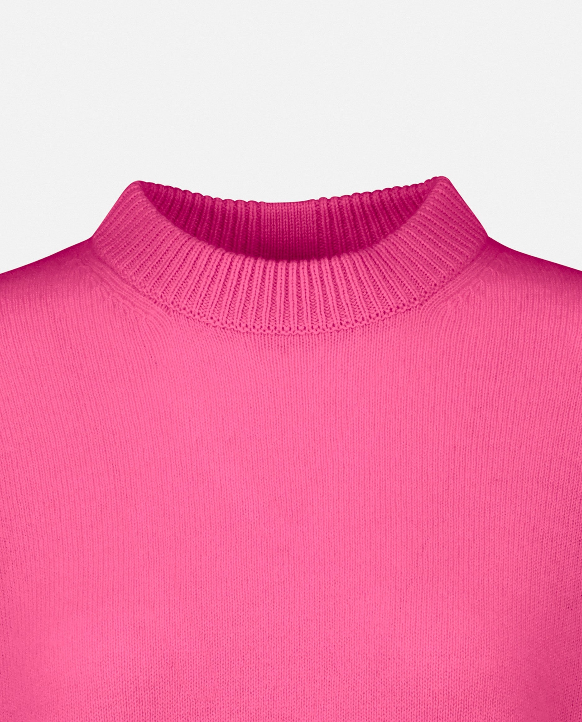 235-17704-63-S_5 - Allude - 30% Cashmere 70% Wolle Damen Feinstrick Kastiger Schnitt Langarm Pullover Rose Rundhalsausschnitt SAPG::235-17704 Winter 2023/2024 Wolle