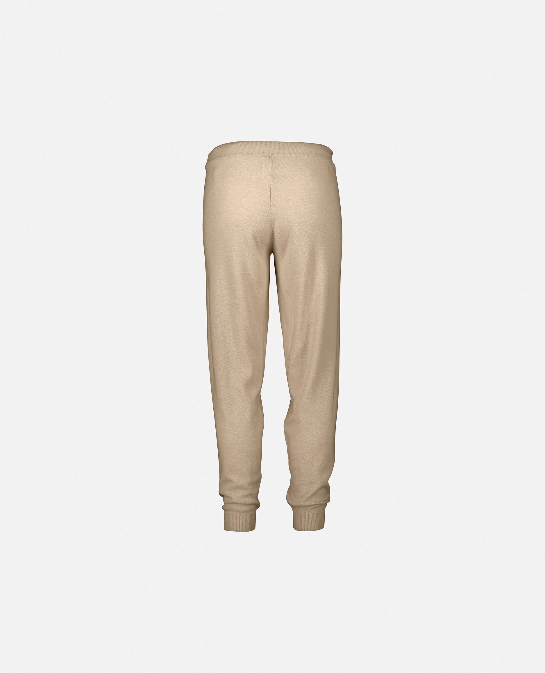 235-17706-43-S_2 - Allude - 30% Cashmere 70% Wolle Beige Damen Feinstrick Gerade Passform Hose Hosen SAPG::235-17706 Winter 2023/2024 Wolle