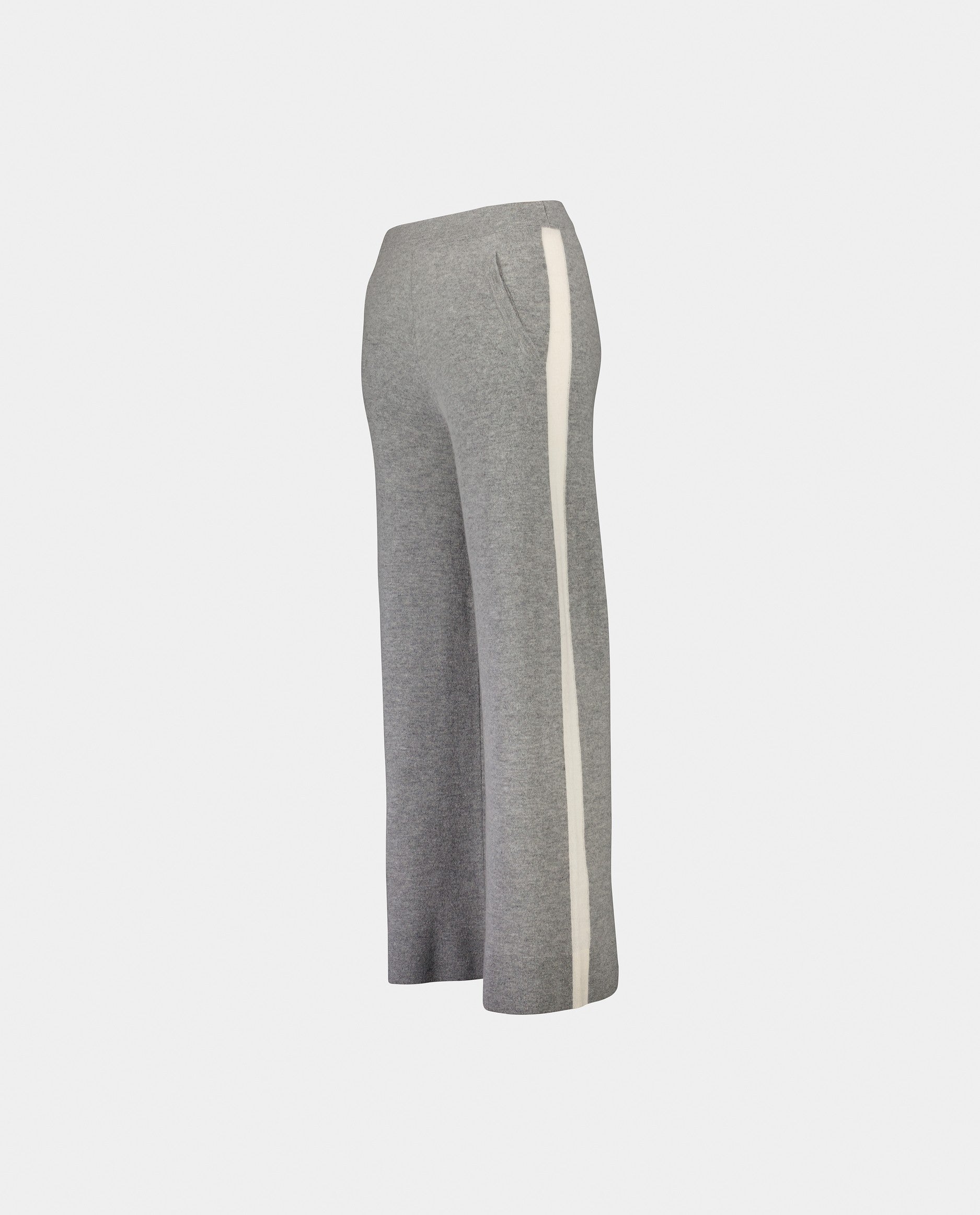 235-17713-8340-S_3 - Allude - 30% Cashmere 70% Wolle Damen Feinstrick Grau Hose Hosen Lockerer Schnitt SAPG::235-17713 Winter 2023/2024 Wolle