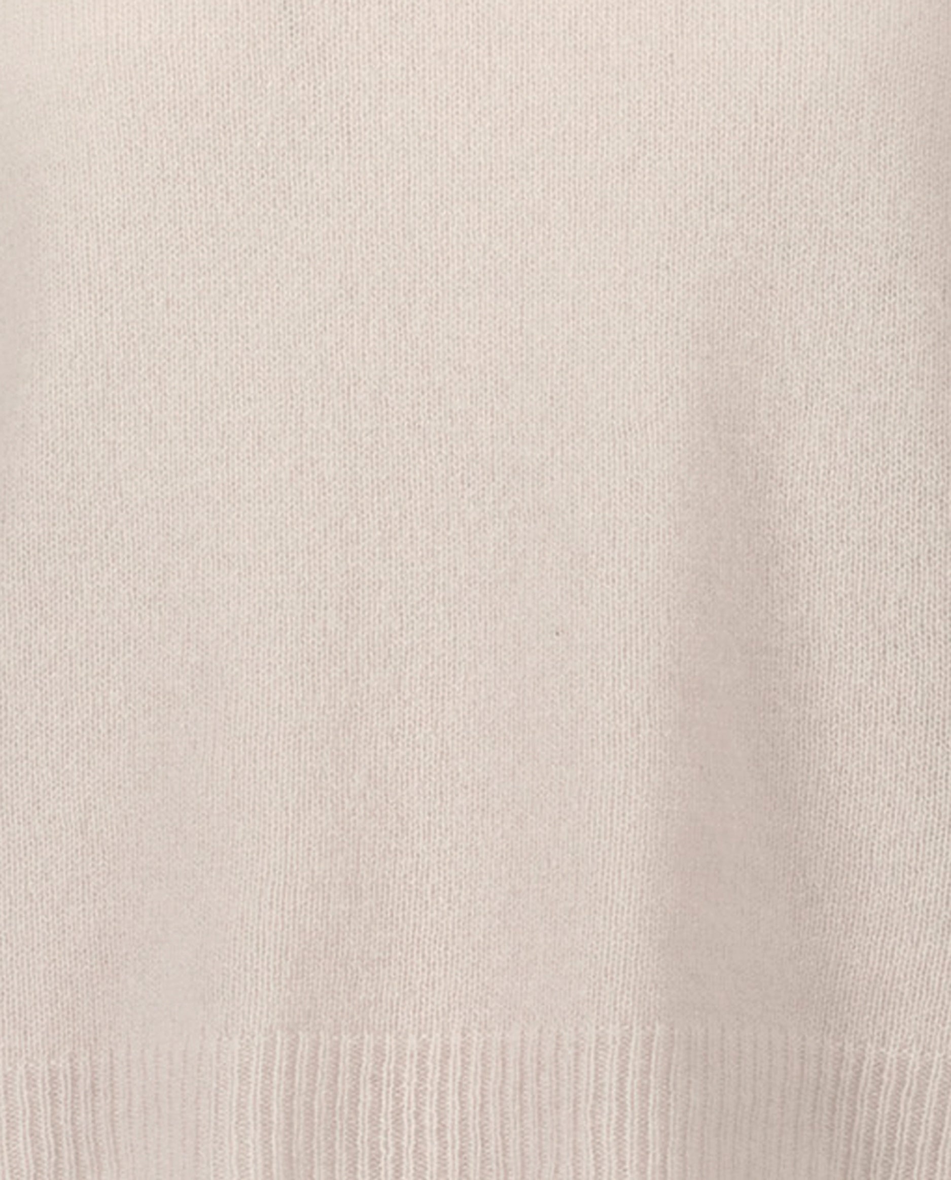 235-17743-41-4 - Allude - 30% Cashmere 70% Wolle Creme Damen Feinstrick Kastiger Schnitt Kreme Langarm Pullover Rundhalsausschnitt SAPG::235-17743 Winter 2023/2024 Wolle