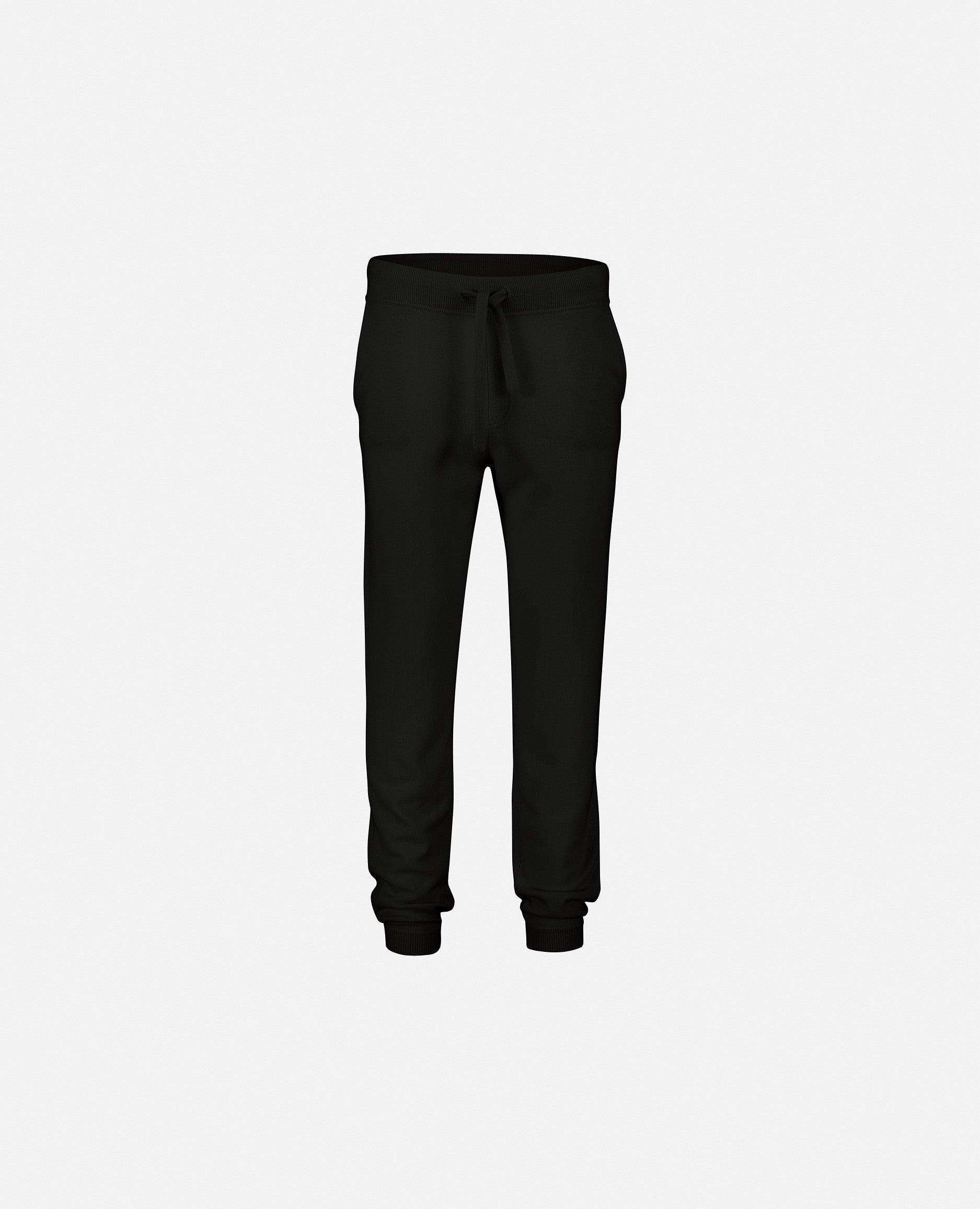 235-37011-90-S_1 - Allude - 30% Cashmere 70% Wolle Feinstrick Gerade Passform Herren Hose Hosen SAPG::235-37011 Schwarz Winter 2023/2024 Wolle