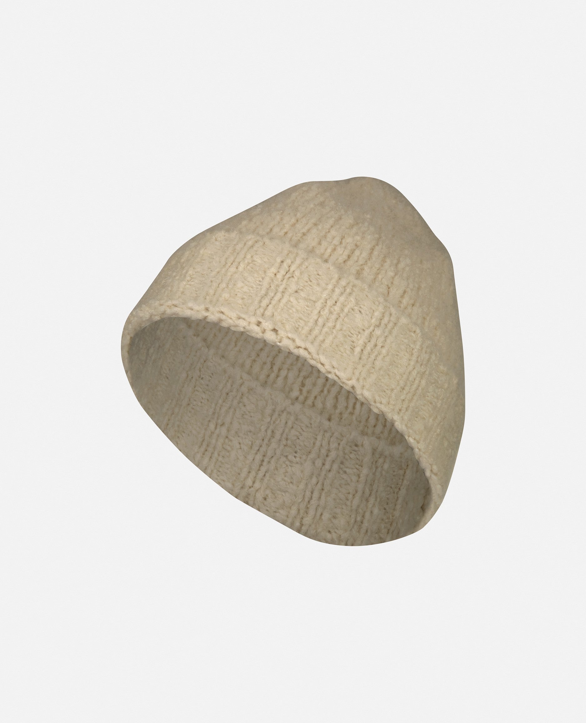 235-63002-42-one_1 - Allude - Beige Cashmere Damen Grobstrick Mütze Mützen SAPG::235-63002 Winter 2023/2024 Xmas23
