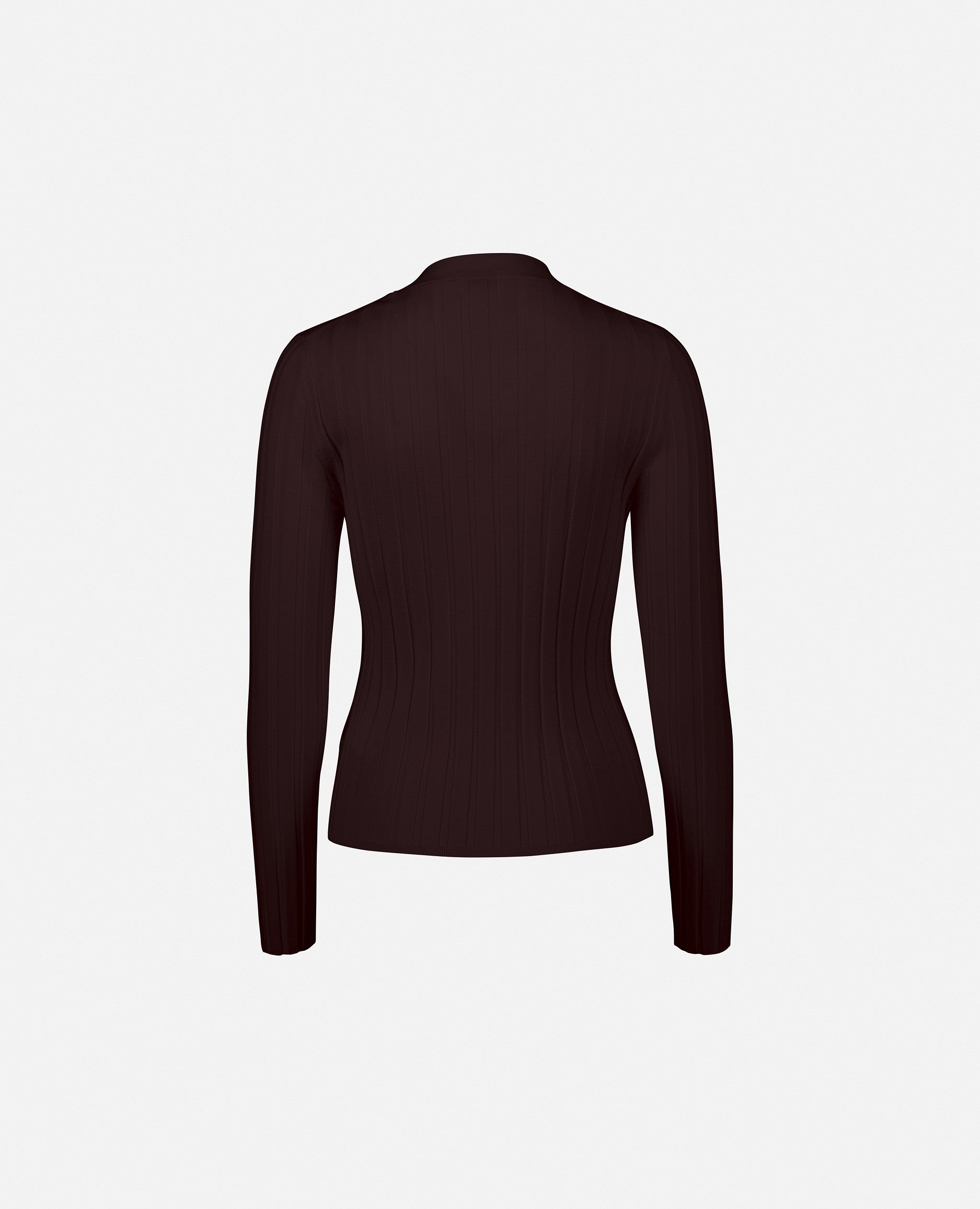 235-64020-468-S_2 - Allude - 100% Wolle Damen Enger Schnitt Feinstrick Langarm Rot SAPG::235-64020 Strickjacke V-Ausschnitt Winter 2023/2024 Wolle