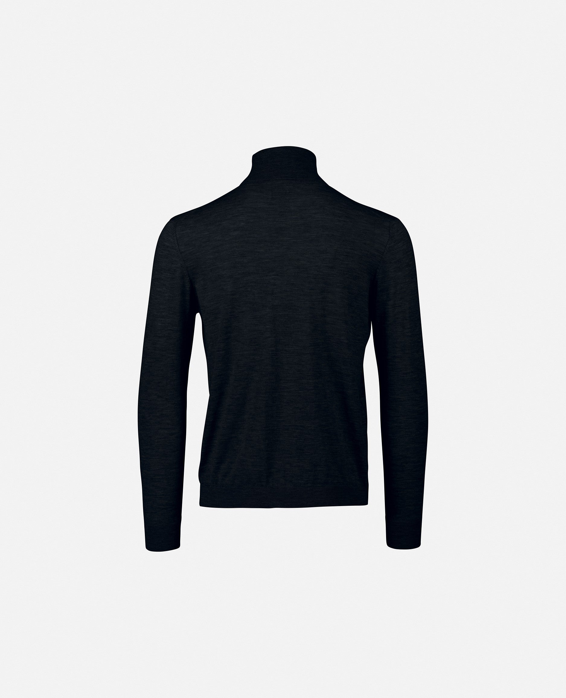 235-79101-14-S_2 - Allude - 100% Cashmere Cashmere Feinstrick Gerade Passform Herren Langarm Navy Pullover Rollkragen SAPG::235-79101 Winter 2023/2024