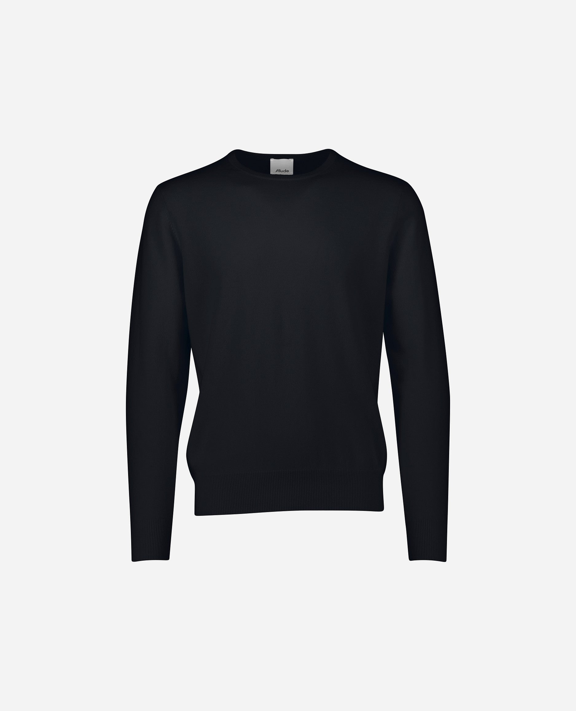 242-30021-14-1 - Allude - 100% Cashmere Active Cashmere Feinstrick Flachstrick Herren Langarm Navy NOS Pullover Rundhals SAPG::101-30021