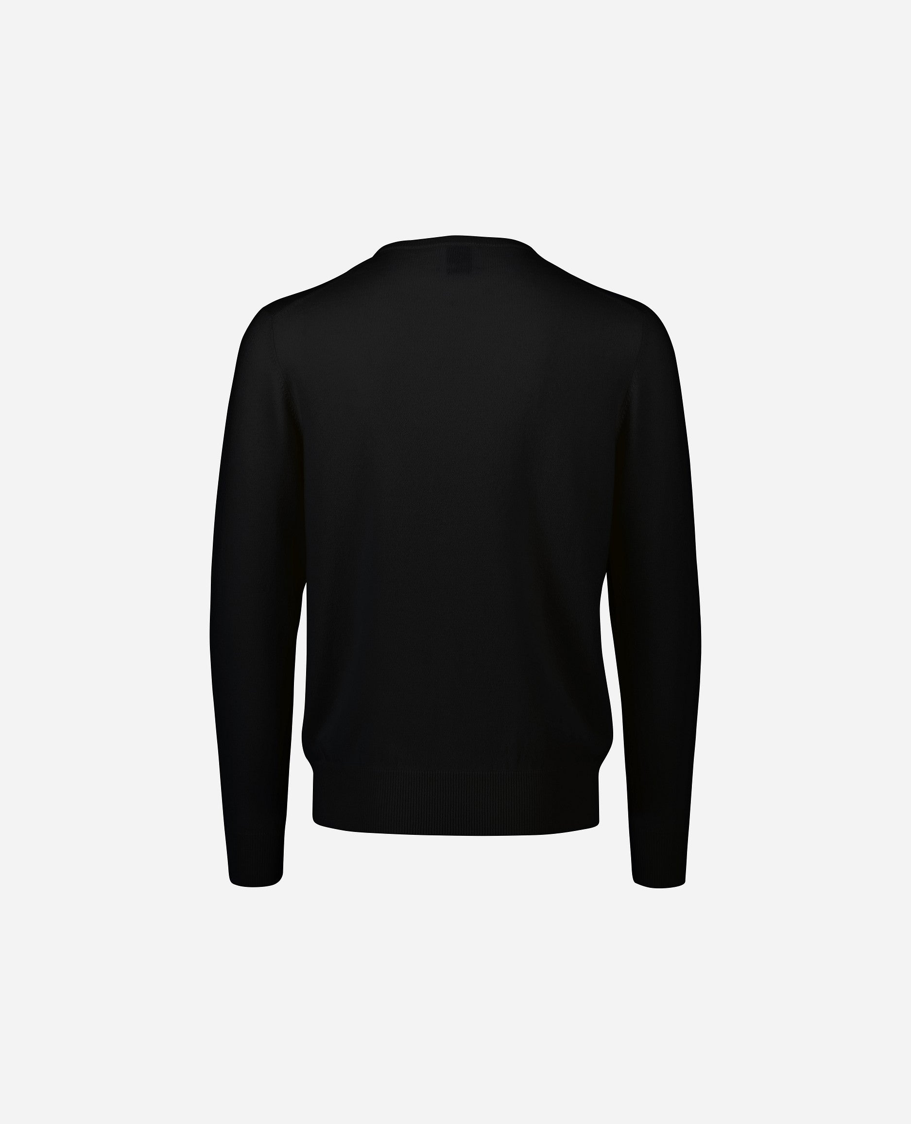 242-30021-90-2 - Allude - 100% Cashmere Active Cashmere Feinstrick Flachstrick Herren Langarm NOS Pullover Rundhals SAPG::101-30021 Schwarz
