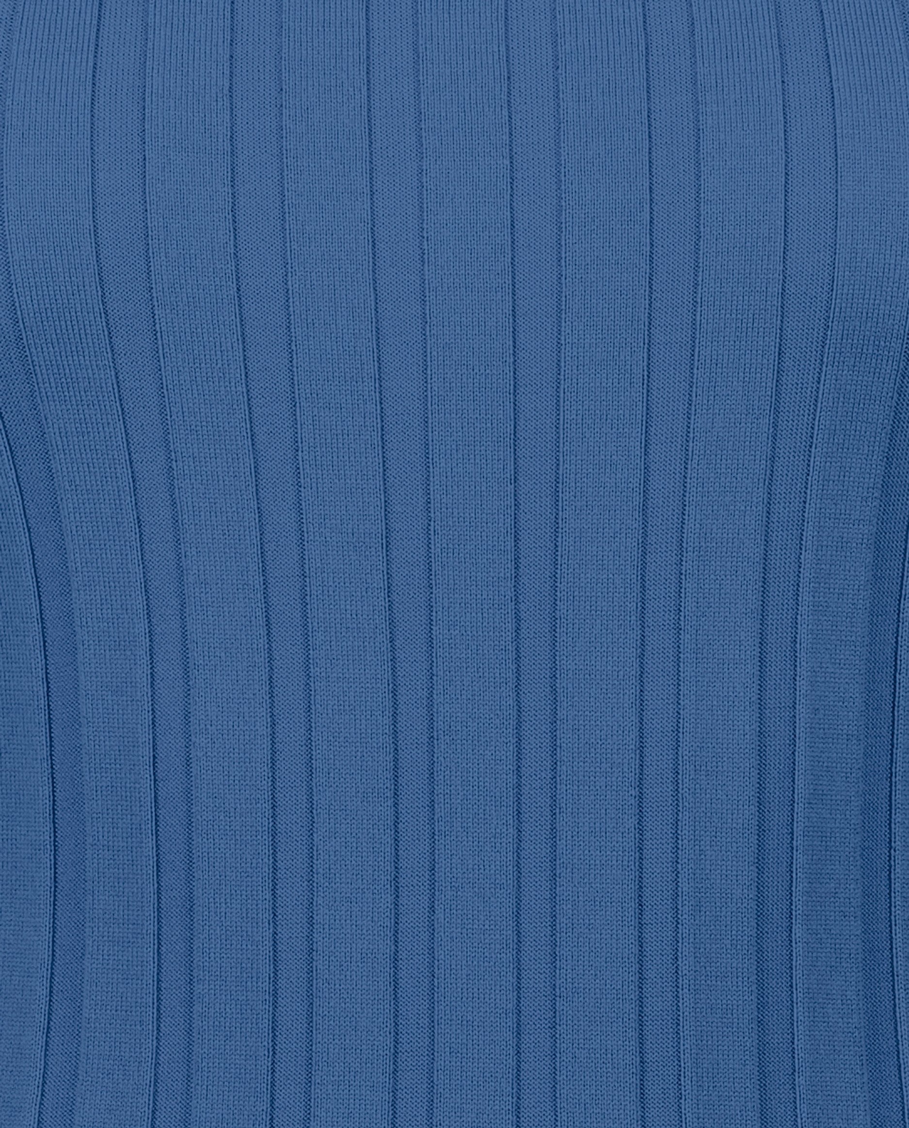 242-64024-415-S_3 - Allude - 100% Wolle (Merino) Blau Damen Feinstrick Rundhalsausschnitt SAPG::242-64024 Sommer 2024 Taillierter Schnitt Top Wolle