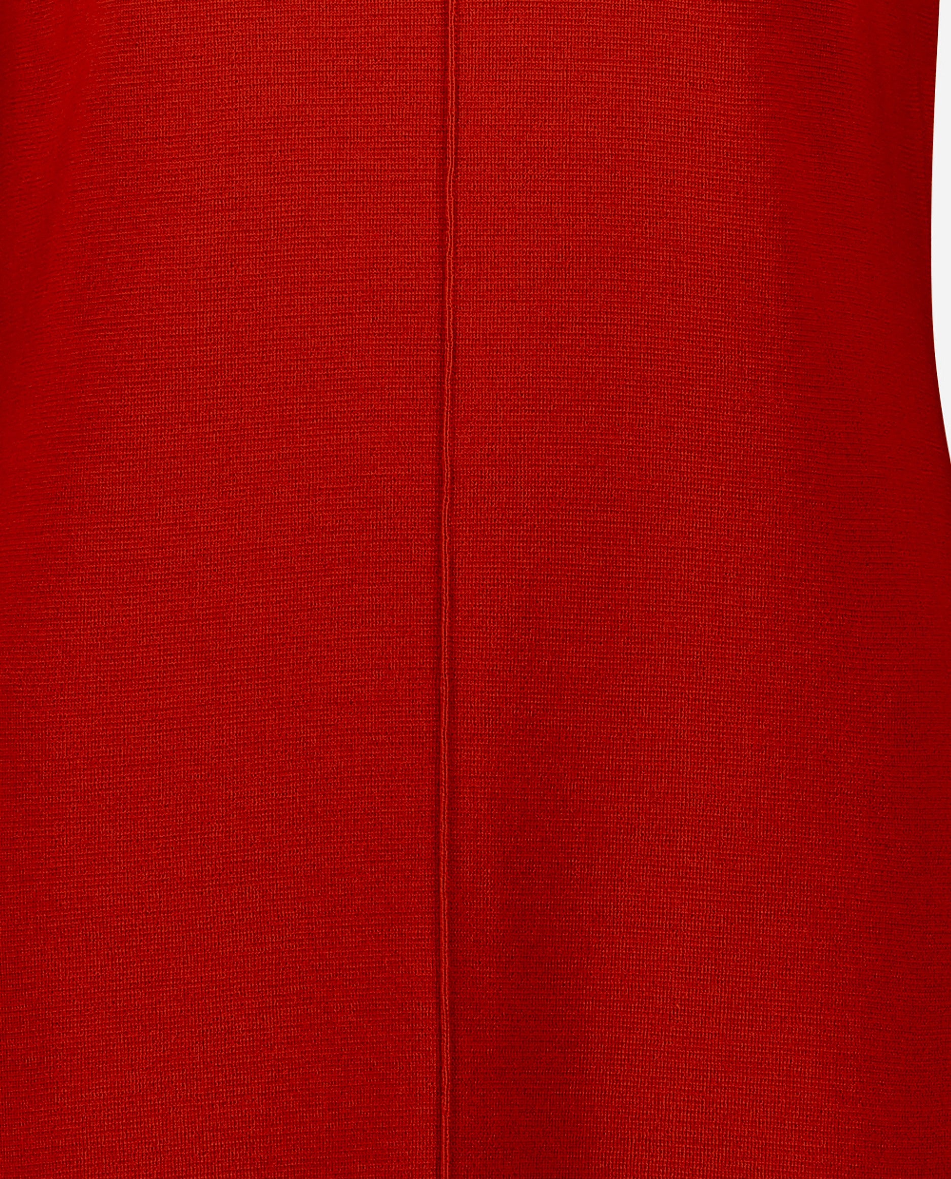 242-64041-464-S_3 - Allude - 100% Wolle (Merino) A-Form Damen Feinstrick Kleider Rot SAPG::242-64041 Sommer 2024 V-Ausschnitt Wolle