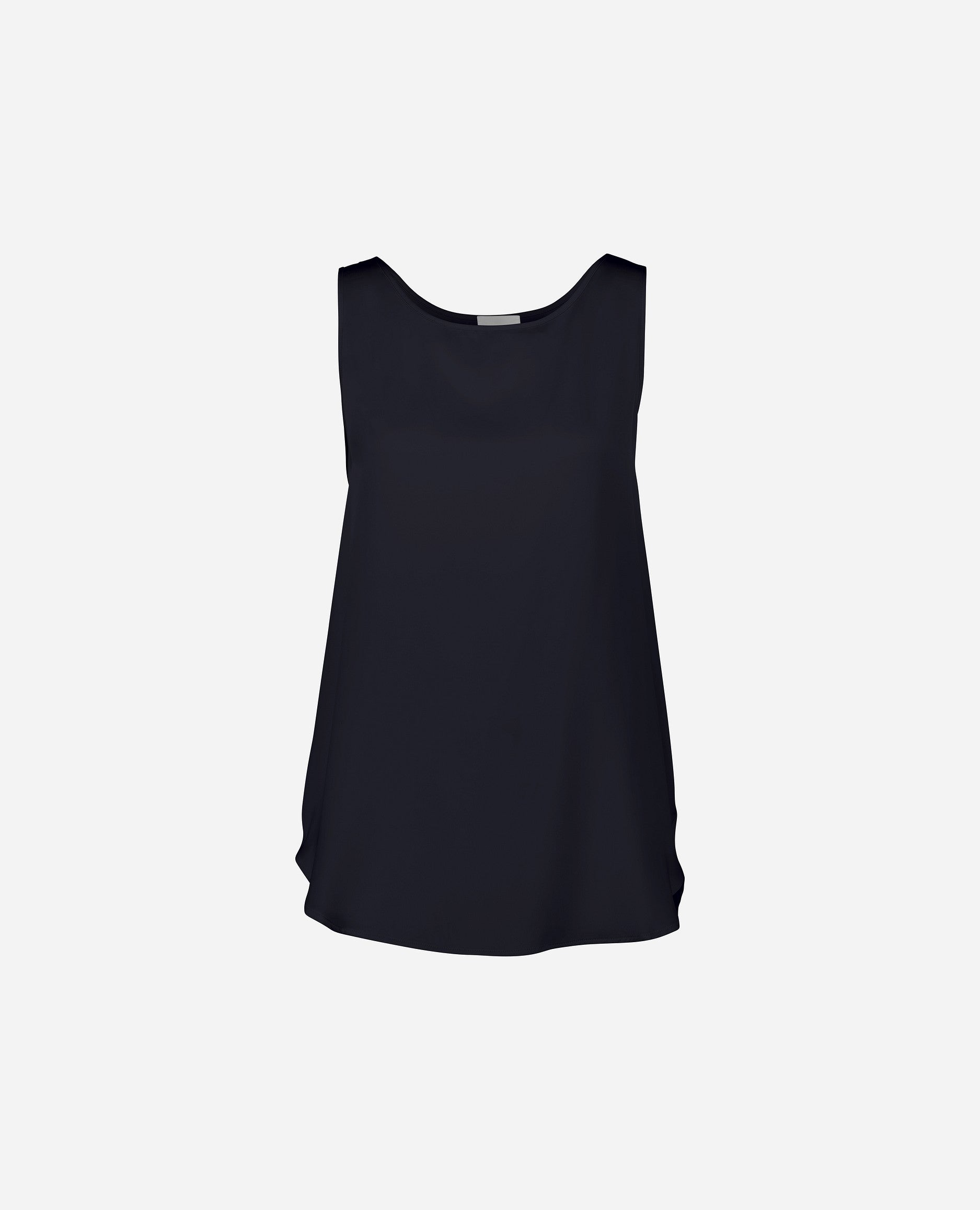 242-84002-14-1 - Allude - 7% Spandex 93% Seide Damen Gerade Passform Navy SAPG::242-84002 Seide Sommer 2024 Top