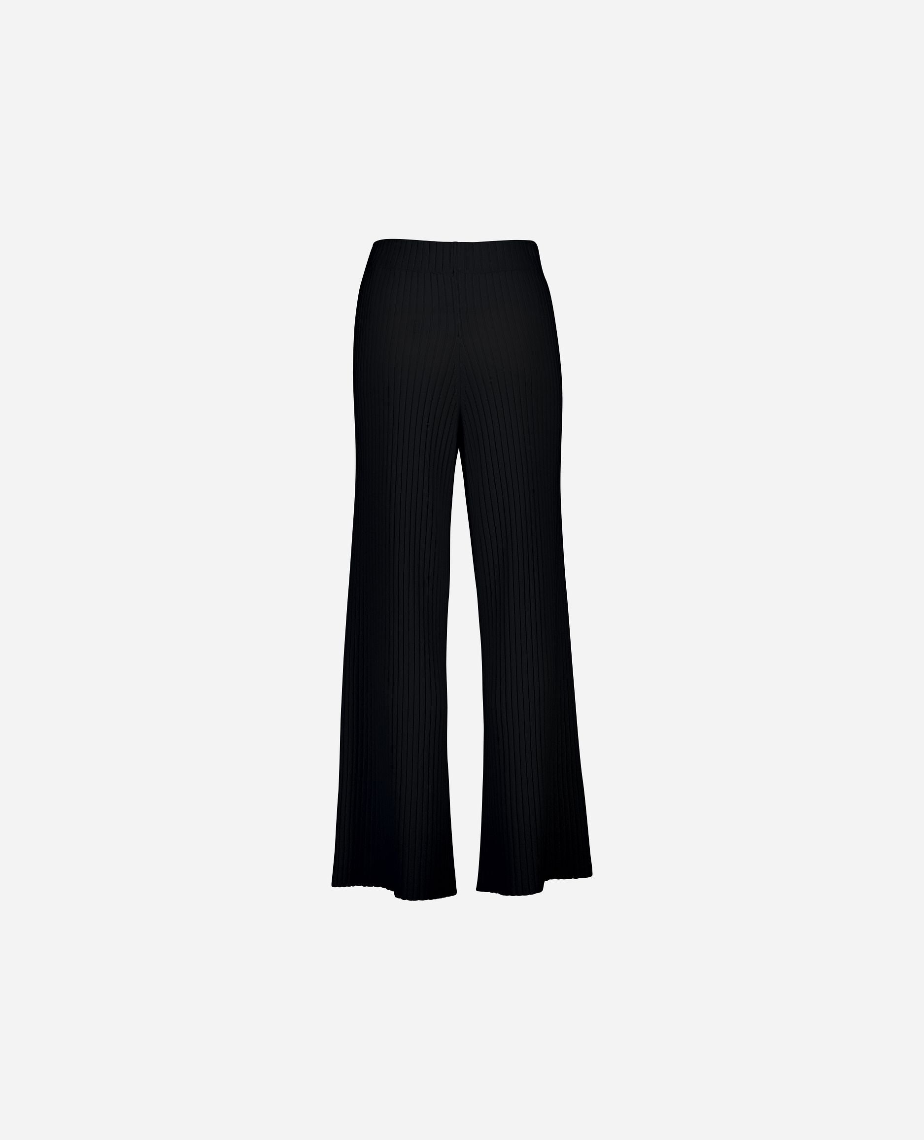 245-11124-90-S_hash_escaped_2 - Allude - 0 100% Cashmere Active Cashmere Damen Feinstrick Hose Lockerer Schnitt SAPG::245-11124 Schwarz Winter 2024/2025