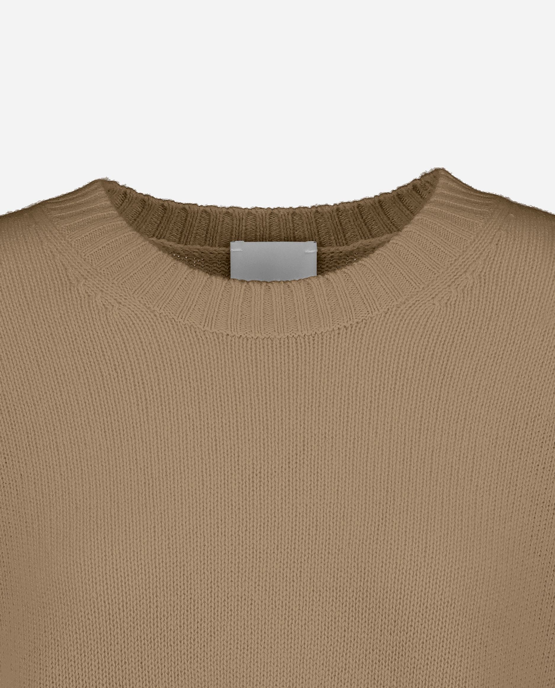 245-11151-43-S_hash_escaped_3 - Allude - 100% Cashmere Active Beige Cashmere Damen Langarm Lockerer Schnitt mittelschwerer Strick Pullover Rundhalsausschnitt SAPG::245-11151 Winter 2024/2025