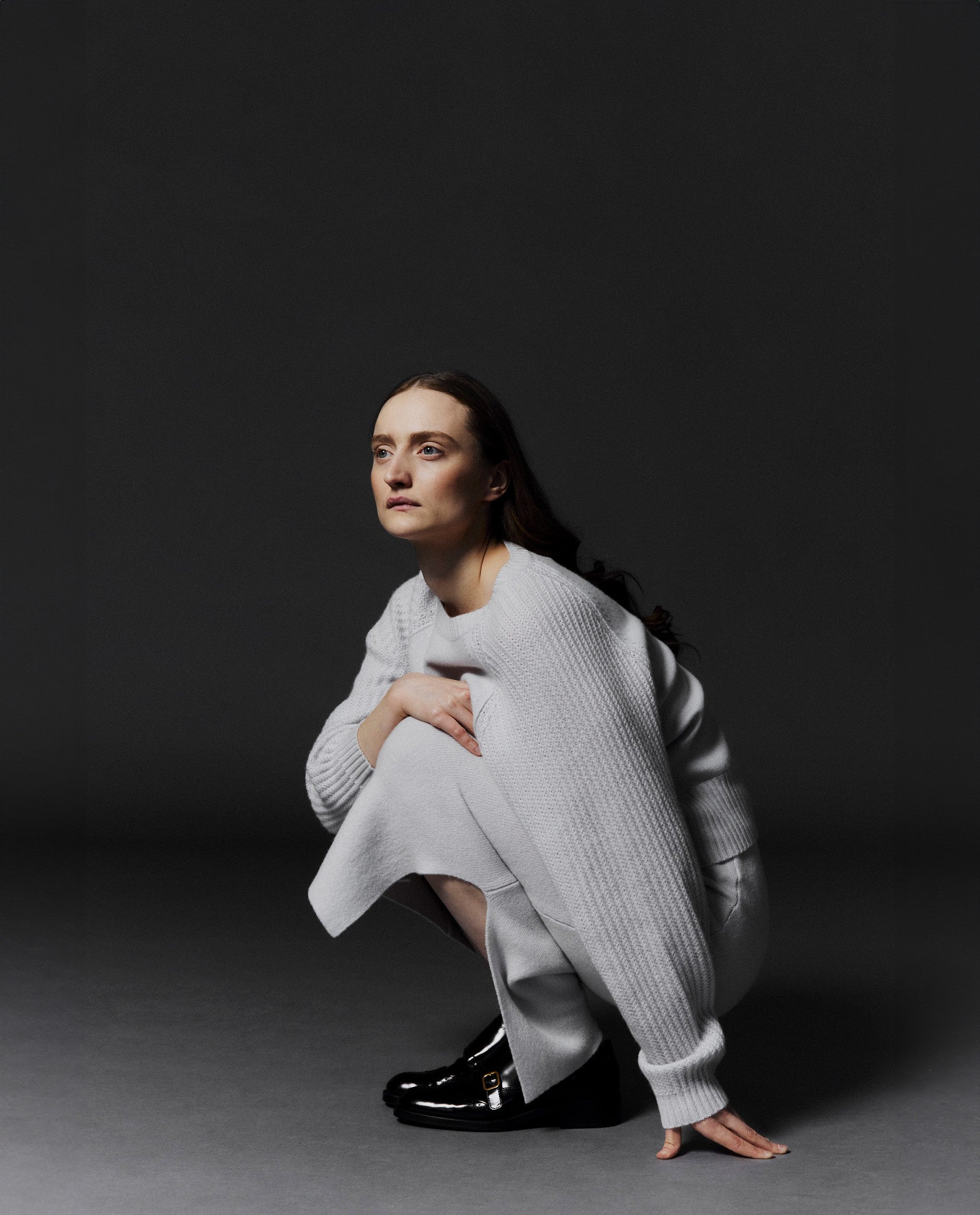 245-11192-17604-0090_e993e939-30bc-4ca1-80ac-f0626467b5c8 - Allude - 0 30% Cashmere 70% Wolle Active Damen Gerade Passform mittelschwerer Strick Rock SAPG::245-17604 Schwarz Winter 2024/2025 Wolle