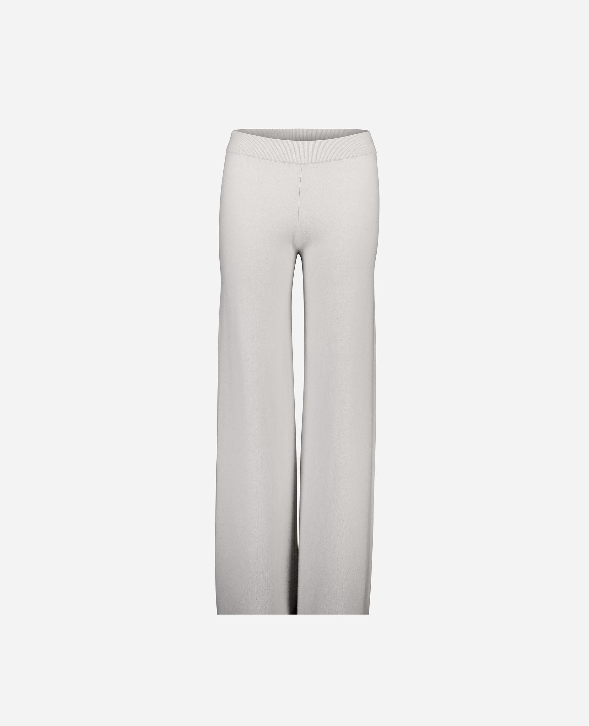 245-17034-80-S_hash_escaped_2 - Allude - 0 30% Cashmere 70% Wolle Active Damen Feinstrick Grau Hose Lockerer Schnitt SAPG::245-17034 Winter 2024/2025 Wolle