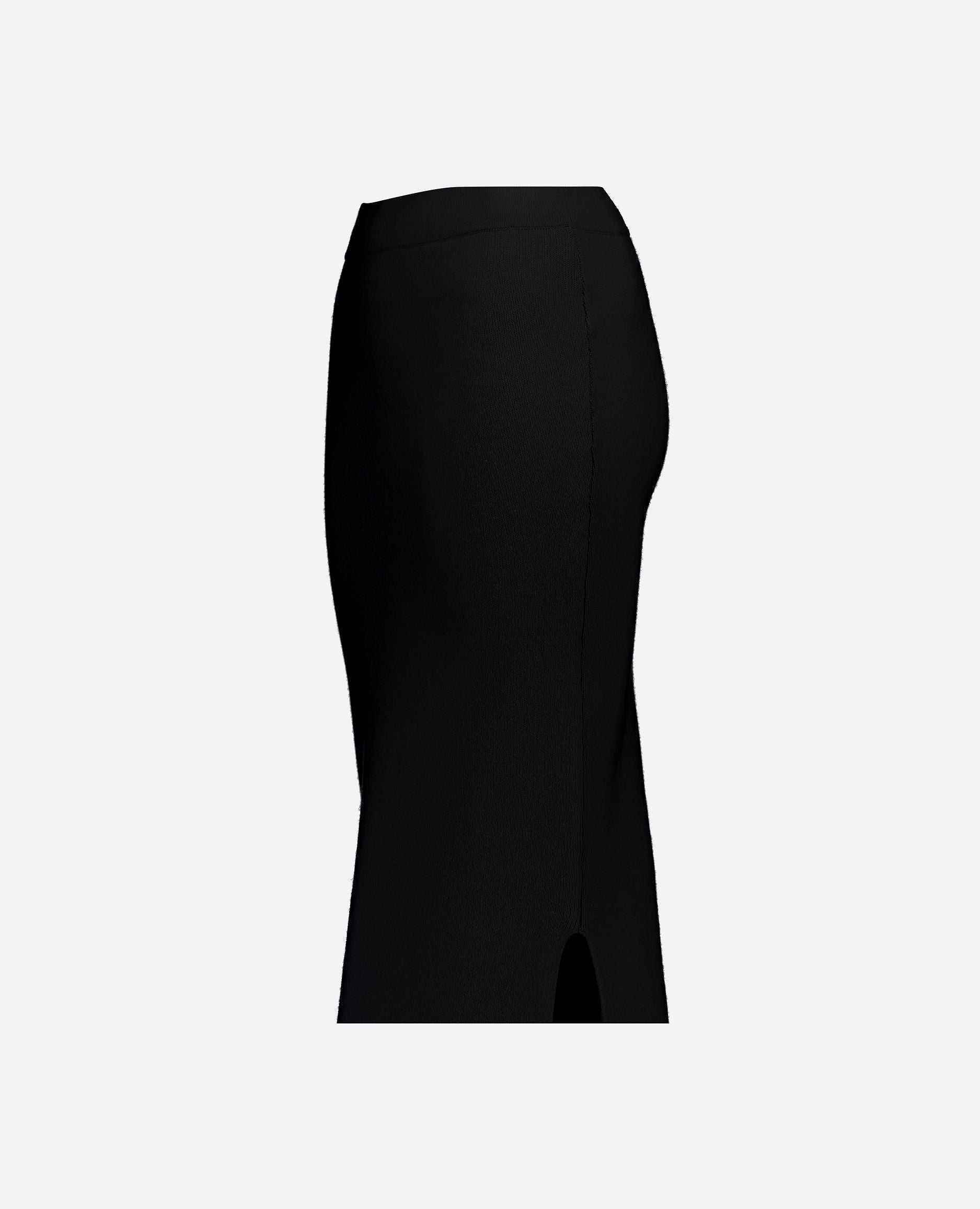 245-17604-90-S_hash_escaped_5 - Allude - 0 30% Cashmere 70% Wolle Active Damen Gerade Passform mittelschwerer Strick Rock SAPG::245-17604 Schwarz Winter 2024/2025 Wolle