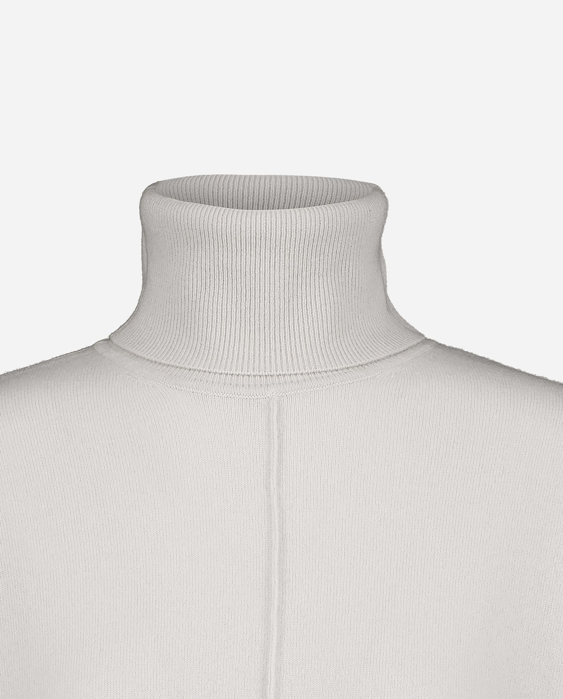 245-17660-80-S_hash_escaped_3 - Allude - 30% Cashmere 70% Wolle Active Damen Feinstrick Grau Langarm Lockerer Schnitt Pullover Rollkragen SAPG::245-17660 Winter 2024/2025 Wolle