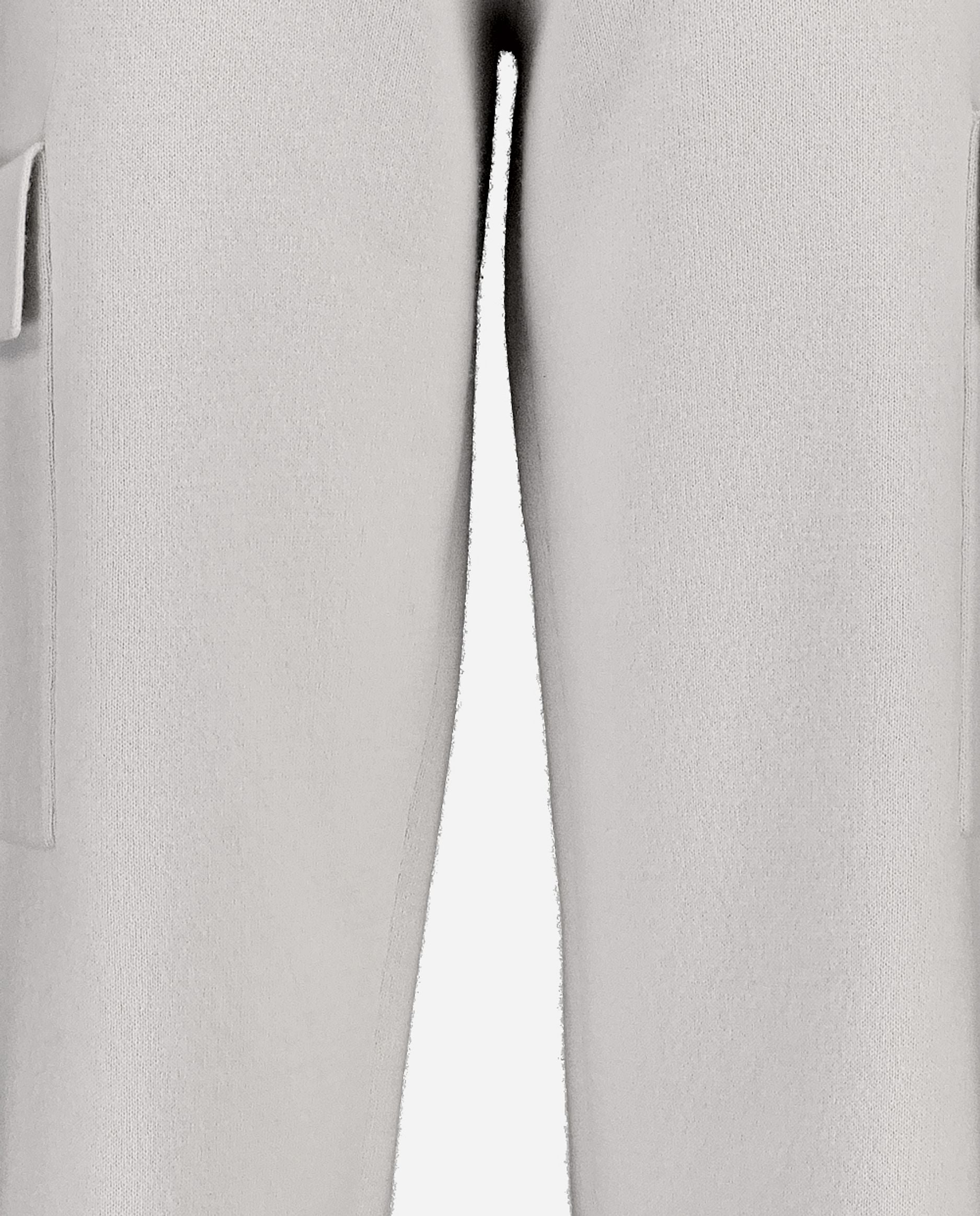 245-17714-80-S_hash_escaped_4 - Allude - 0 30% Cashmere 70% Wolle Active Damen Grau Hose Lockerer Schnitt mittelschwerer Strick NEW SAPG::245-17714 Winter 2024/2025 Wolle