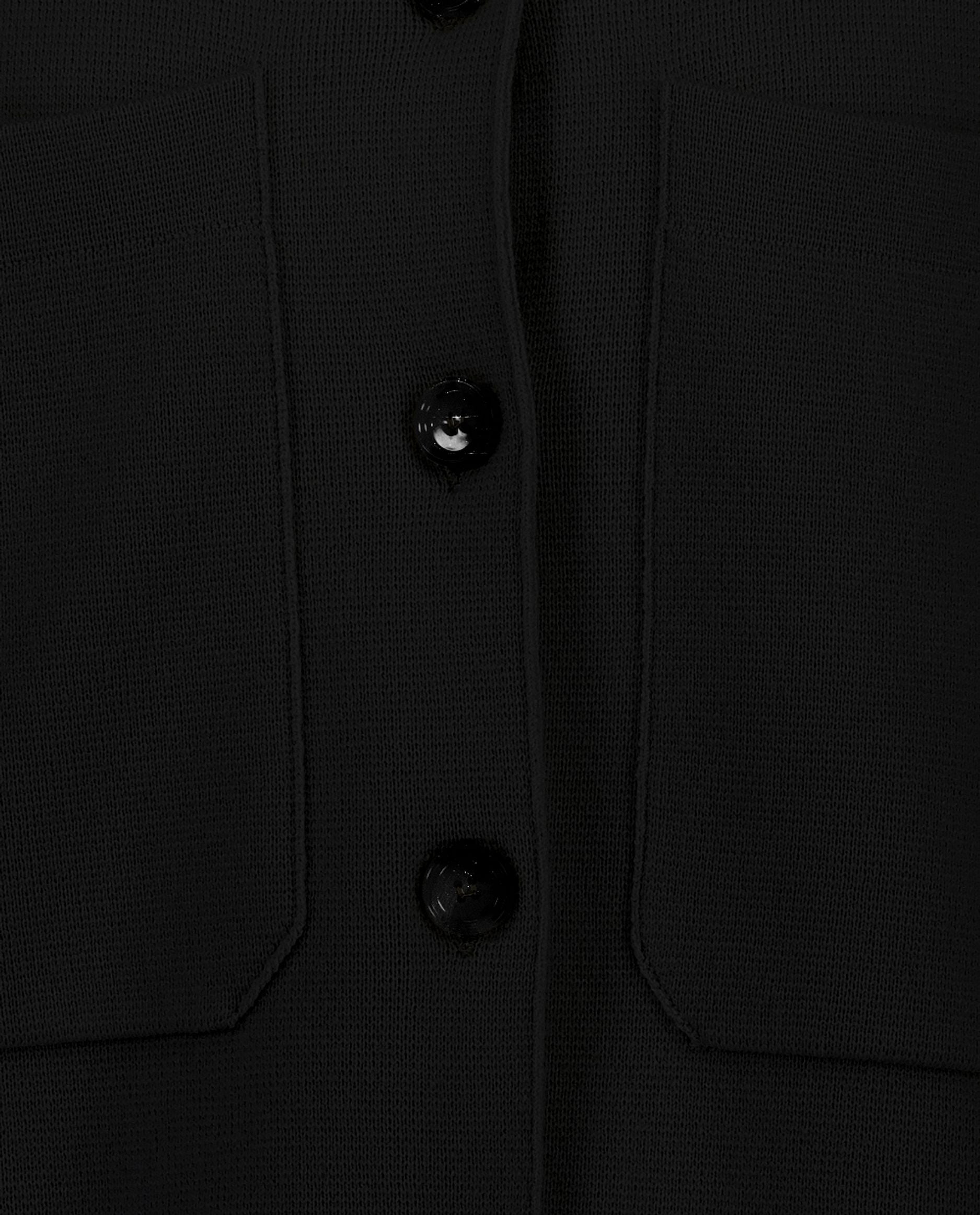 245-17770-90-S_hash_escaped_4 - Allude - 0 30% Cashmere 70% Wolle Active Damen Gerade Passform Jacket Langarm mittelschwerer Strick SAPG::245-17770 Schwarz Winter 2024/2025 Wolle