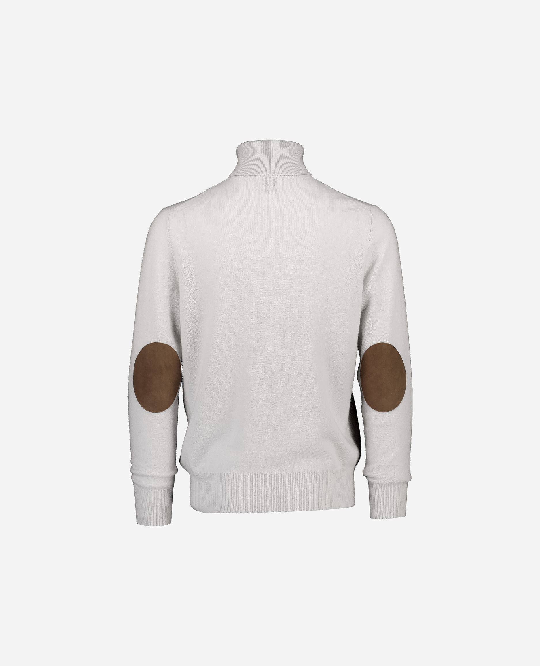 245-30012-80-S_hash_escaped_2 - Allude - 100% Cashmere Active Basic Cashmere Feinstrick Gerade Passform Grau Herren Langarm Pullover Rollkragen SAPG::245-30012 Winter 2024/2025