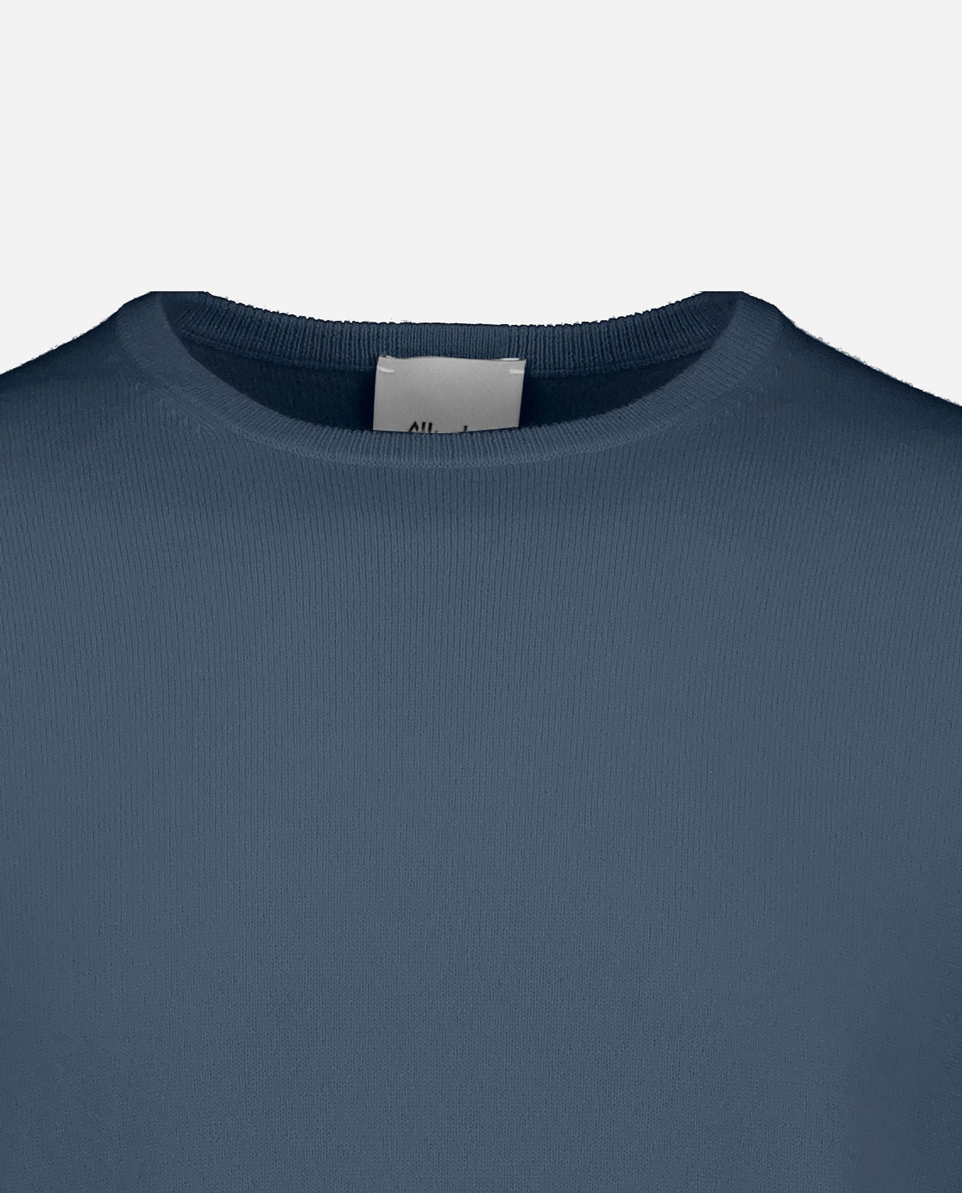 245-30021-15-3 - Allude - 100% Cashmere Active Blau Cashmere Feinstrick Flachstrick Herren Langarm NOS Pullover Rundhals SAPG::101-30021