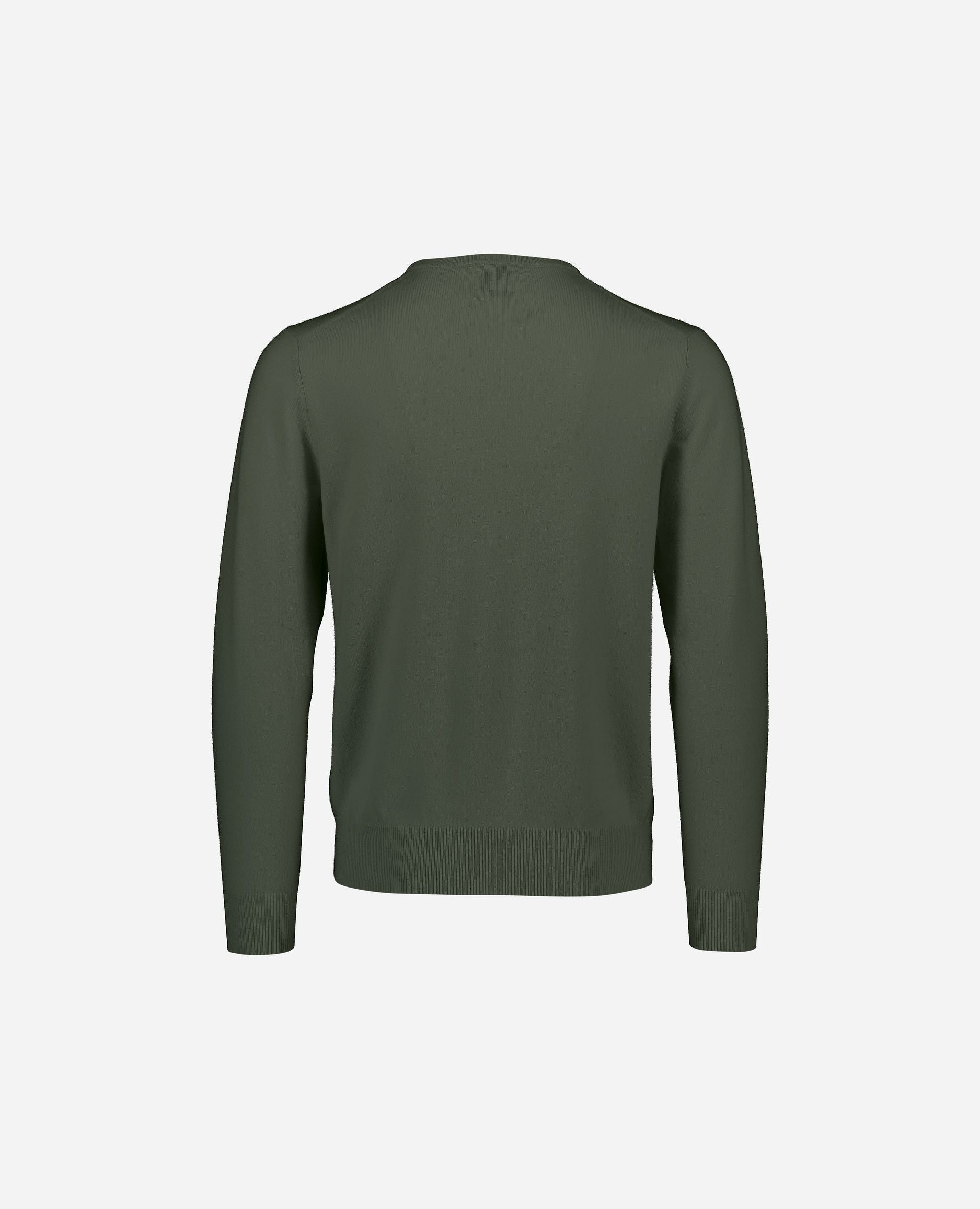 245-30021-34-2 - Allude - 100% Cashmere Active Cashmere Feinstrick Flachstrick Grün Herren Langarm NOS Pullover Rundhals SAPG::101-30021