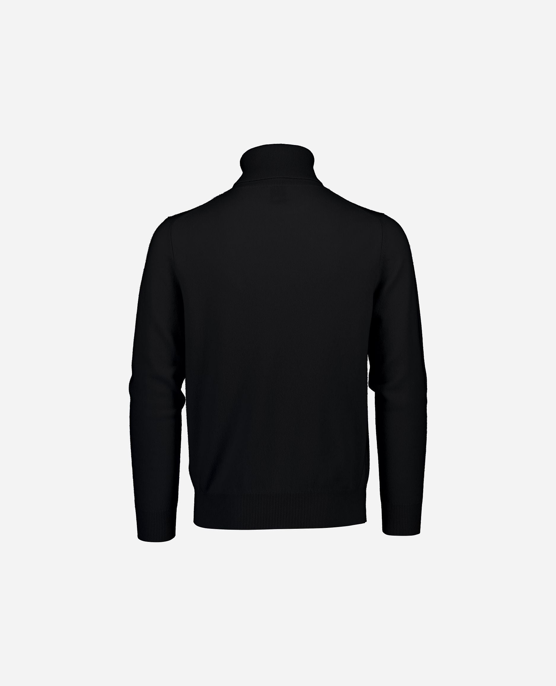 245-30024-90-2 - Allude - 100% Cashmere Active Cashmere Feinstrick Flachstrick Herren Langarm NOS Pullover Rollkragen SAPG::101-30024 Schwarz