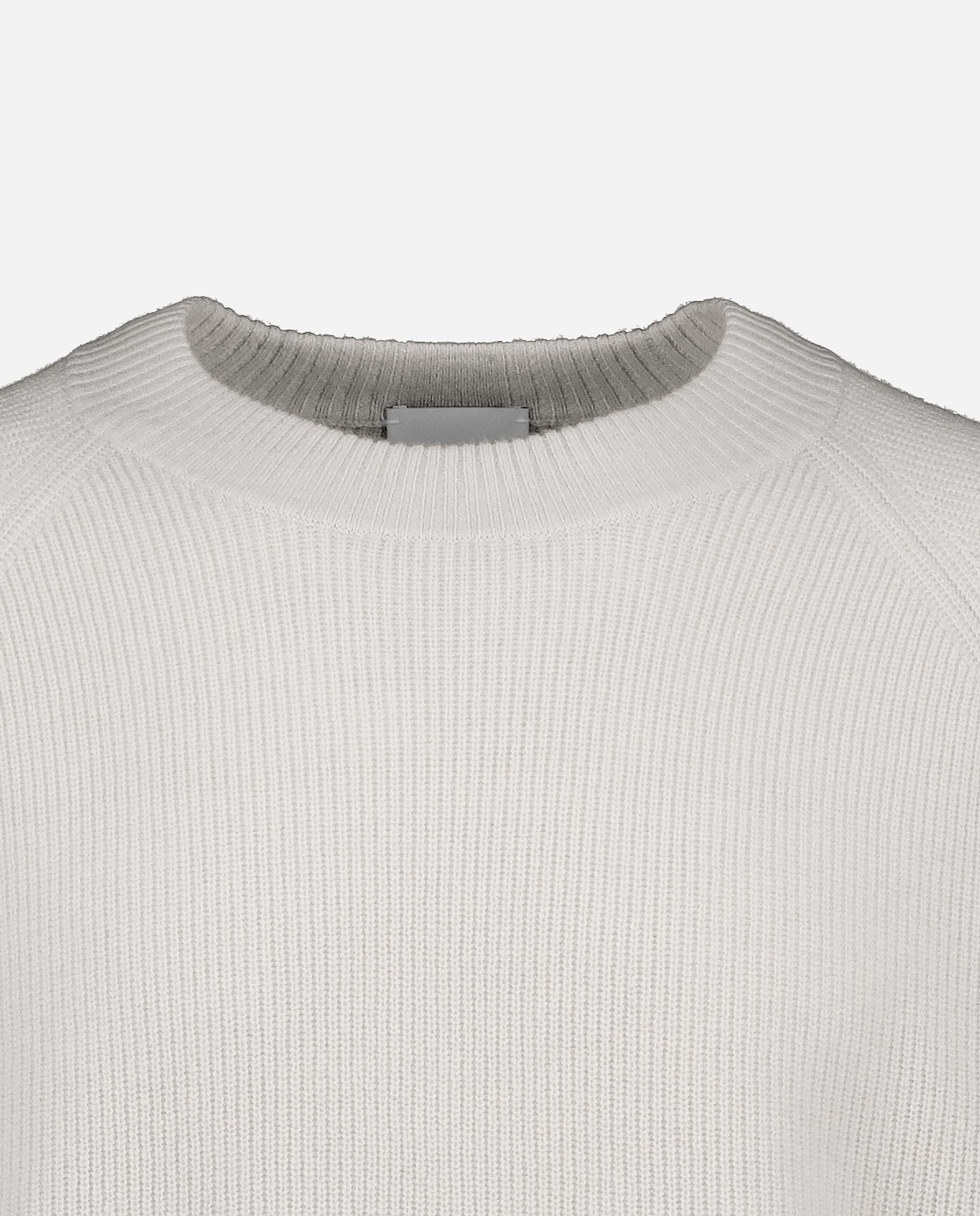 245-37043-80-S_hash_escaped_3 - Allude - 30% Cashmere 70% Wolle Active Gerade Passform Grau Herren Langarm mittelschwerer Strick Pullover Rundhalsausschnitt SAPG::245-37043 Winter 2024/2025 Wolle