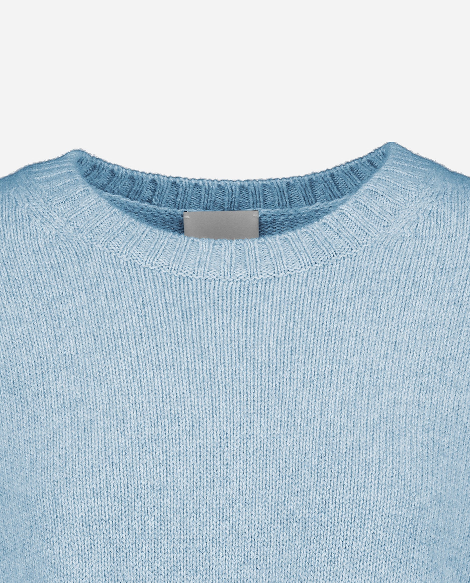 245-61002-16-1_3_colored - Allude - 100% Cashmere Active Blau Cashmere Damen Langarm Lockerer Schnitt mittelschwerer Strick Pullover Rundhalsausschnitt SAPG::245-61002 Winter 2024/2025