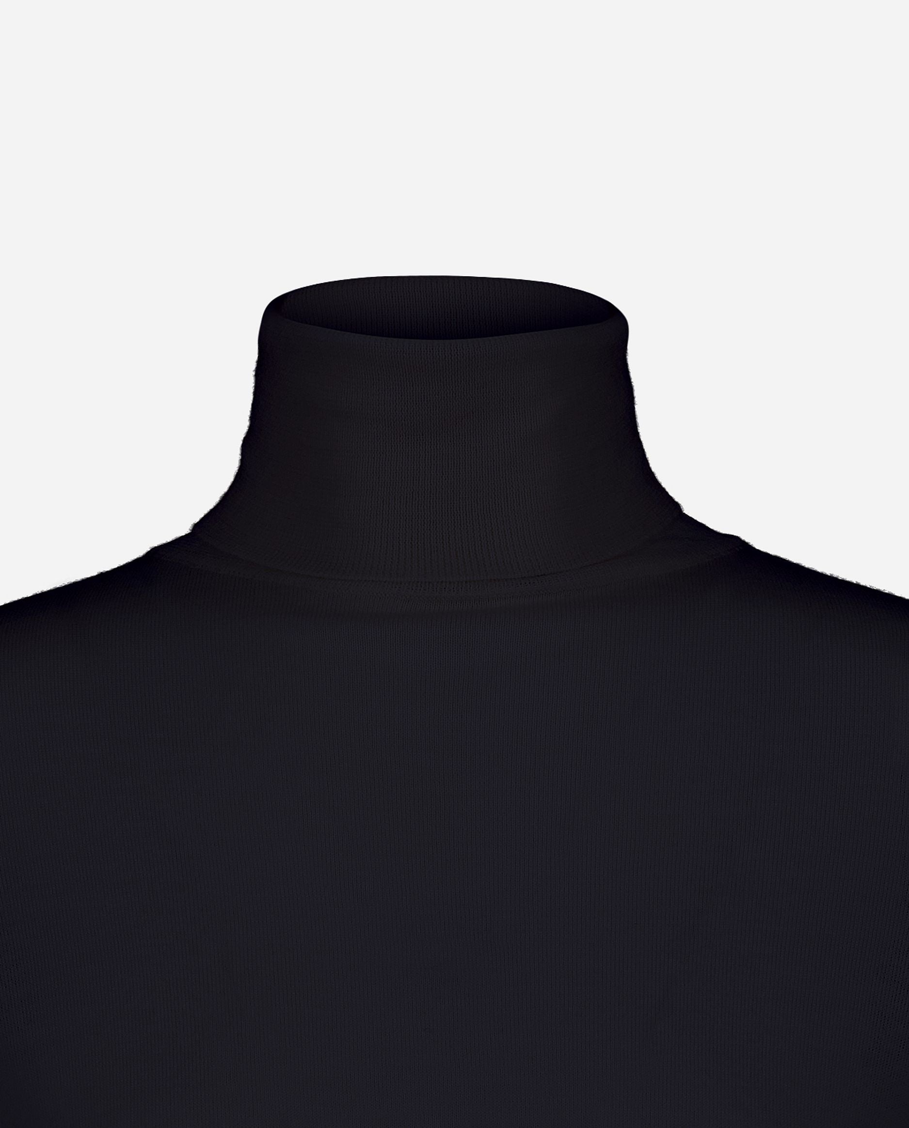 245-64010-414-S_hash_escaped_3 - Allude - 100% Wolle (Merino) Active Basic Damen Feinstrick Gerade Passform Langarm Navy Pullover Rollkragen SAPG::245-64010 Winter 2024/2025 Wolle