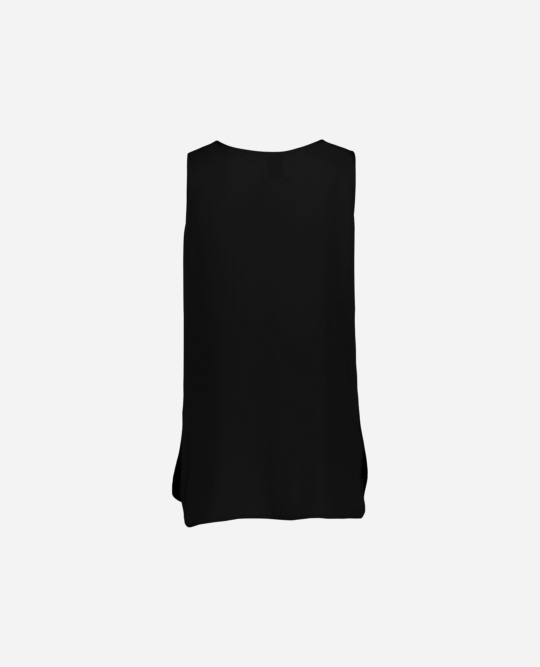 245-84002-90-S_hash_escaped_2 - Allude - 7% Spandex 93% Seide Active Damen Gerade Passform Rundhalsausschnitt SAPG::245-84002 Schwarz Seide Top Winter 2024/2025